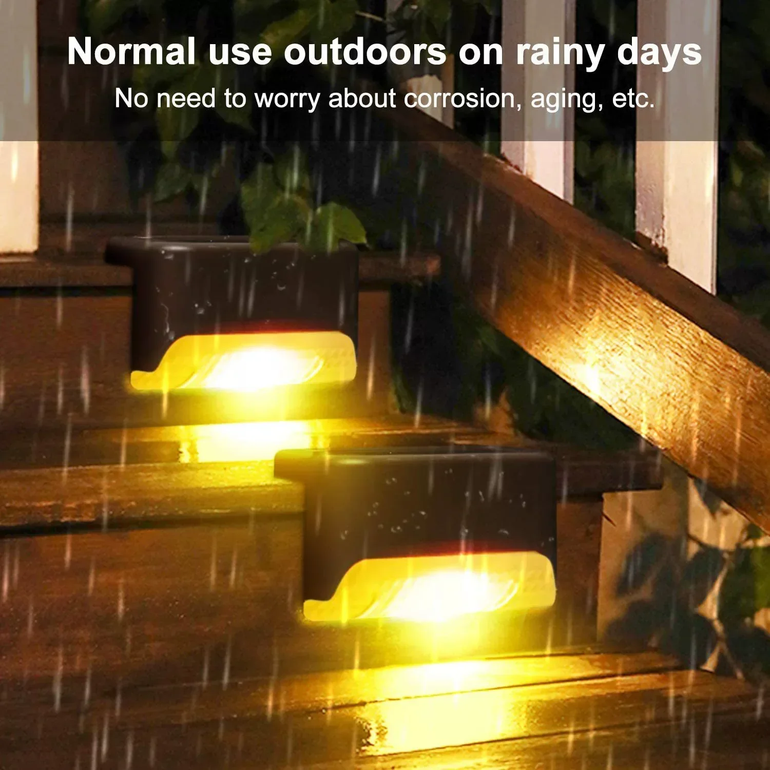 Outdoor Solar Deck Lights – Waterproof LED Fence & Step Lamps for Yard & Pathway - Image 2