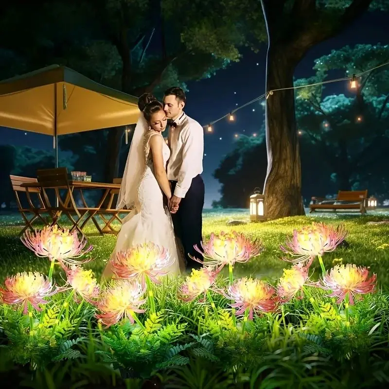 Outdoor Solar Garden Lights Flower Yard Lawn Courtyard Decoration Waterproof LED - Image 2