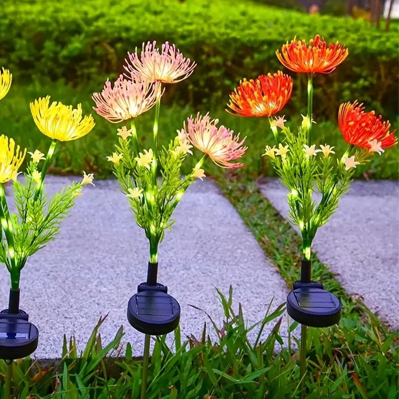 Outdoor Solar Garden Lights Flower Yard Lawn Courtyard Decoration Waterproof LED - Image 3
