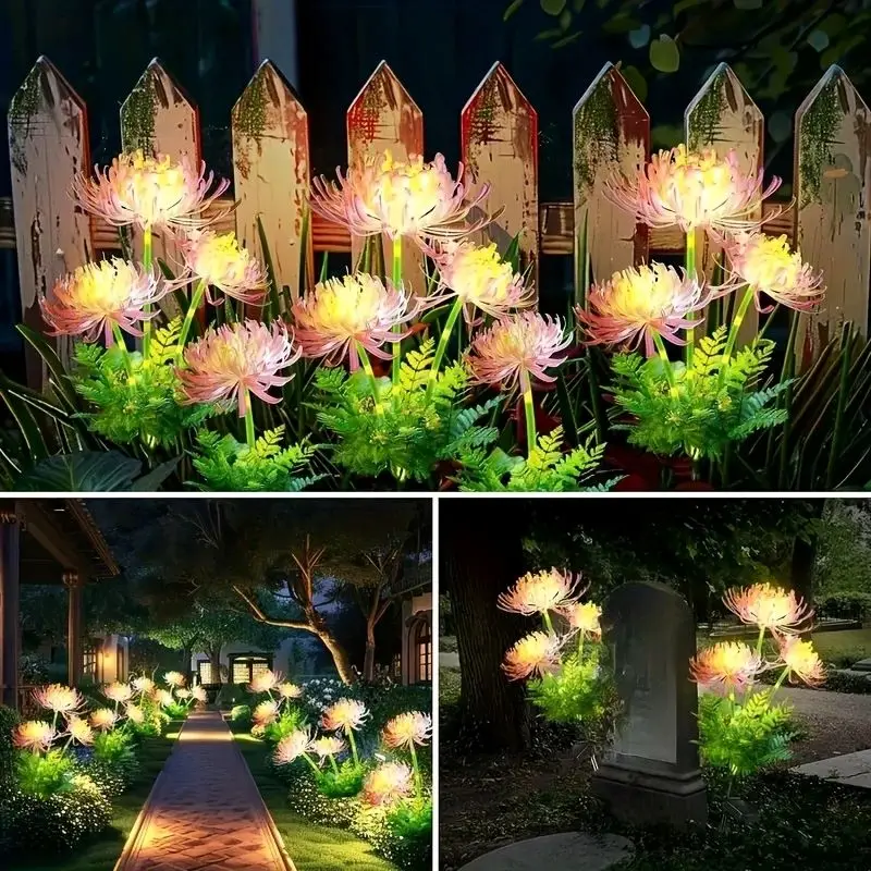 Outdoor Solar Garden Lights Flower Yard Lawn Courtyard Decoration Waterproof LED - Image 5