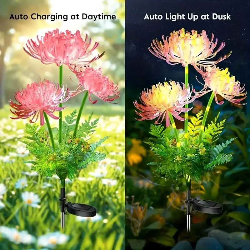 Outdoor Solar Garden Lights Flower Yard Lawn Courtyard Decoration Waterproof LED - Image 6