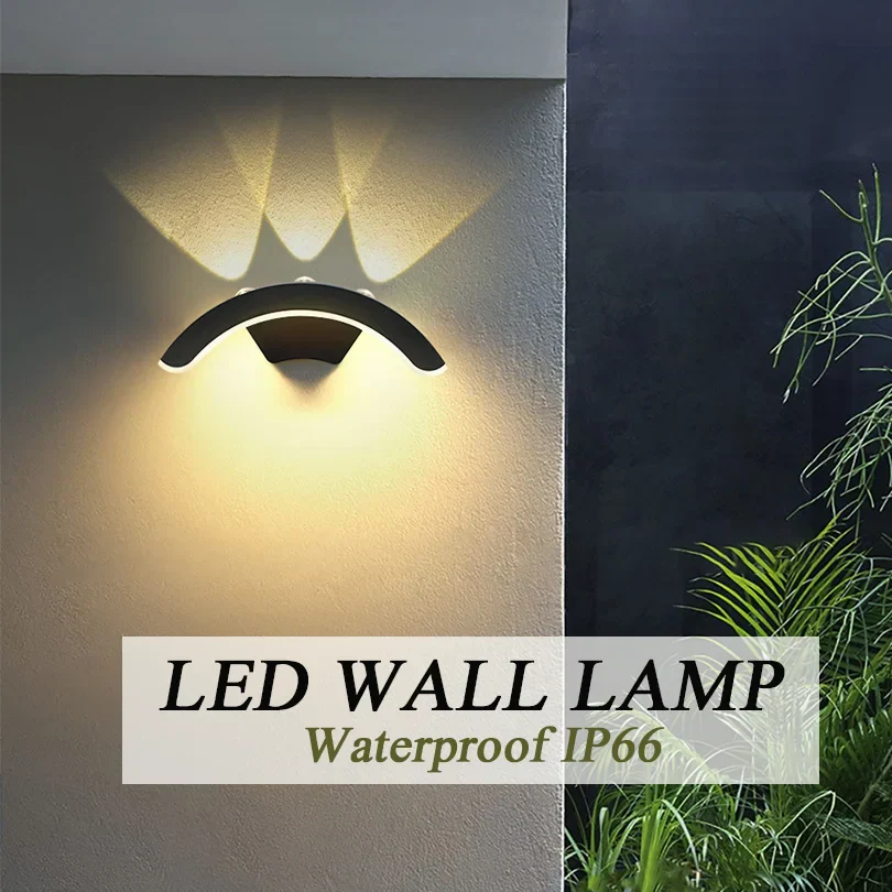 Outdoor Wall Light IP66 Waterproof 10W LED Sconce for Garden & Balcony - Image 3