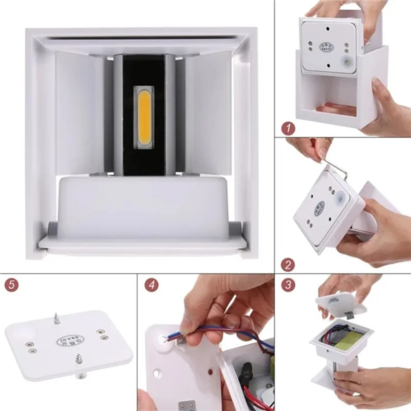 Outdoor Waterproof LED Wall Light – 12W IP65 Garden Lamp Sconce for Porch & Patio - Image 6