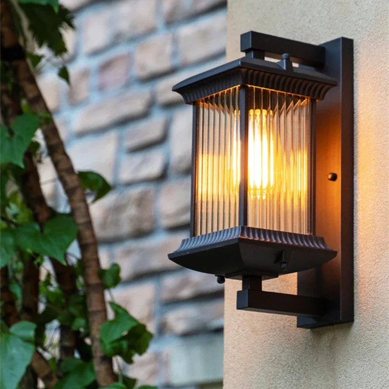Outdoor Waterproof Metal Wall Lamp AC90-260V Exterior Porch Garden Villa Light - Image 2