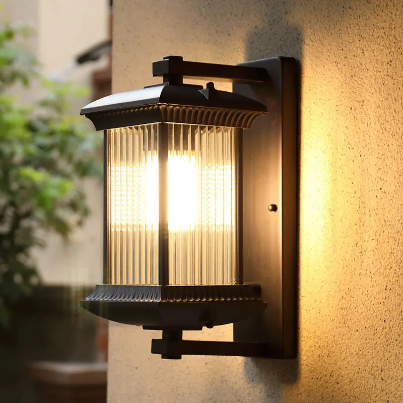 Outdoor Waterproof Metal Wall Lamp AC90-260V Exterior Porch Garden Villa Light - Image 4