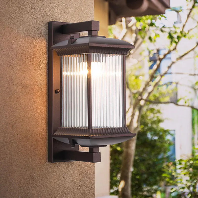 Outdoor Waterproof Metal Wall Lamp AC90-260V Exterior Porch Garden Villa Light - Image 5
