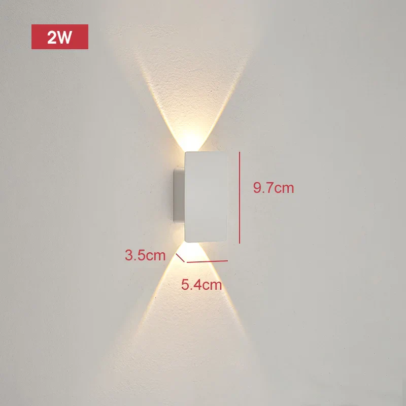 Outdoor Waterproof Wall Light – 18W LED Black Aluminum Exterior Lamp for Bedroom - Image 12