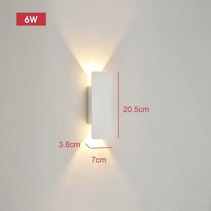 Outdoor Waterproof Wall Light – 18W LED Black Aluminum Exterior Lamp for Bedroom - Image 9