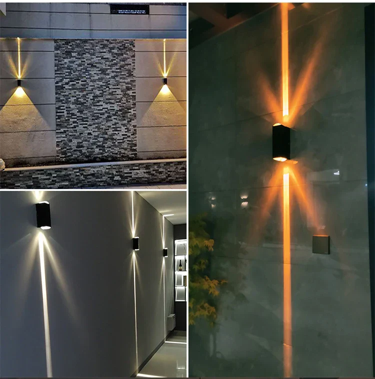 Outdoor Waterproof Wall Light – 6W Silver Aluminum Up Down LED Sconce IP65 Porch - Image 9