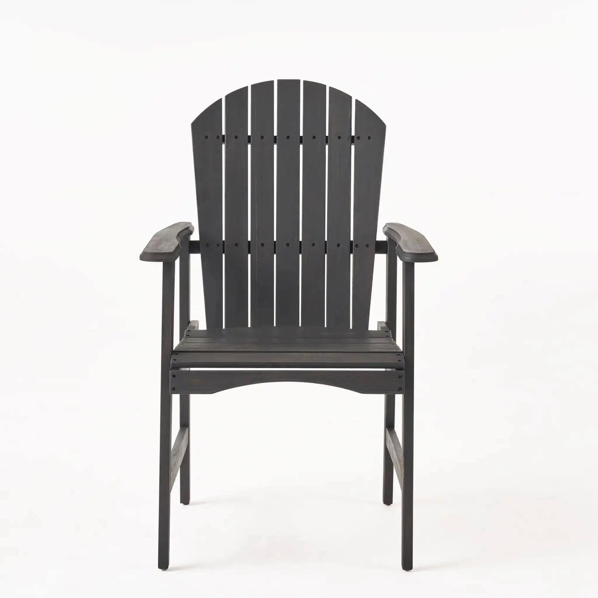 Outdoor Weather Resistant Acacia Wood Adirondack Dining Chairs (Set of 2) - Image 6