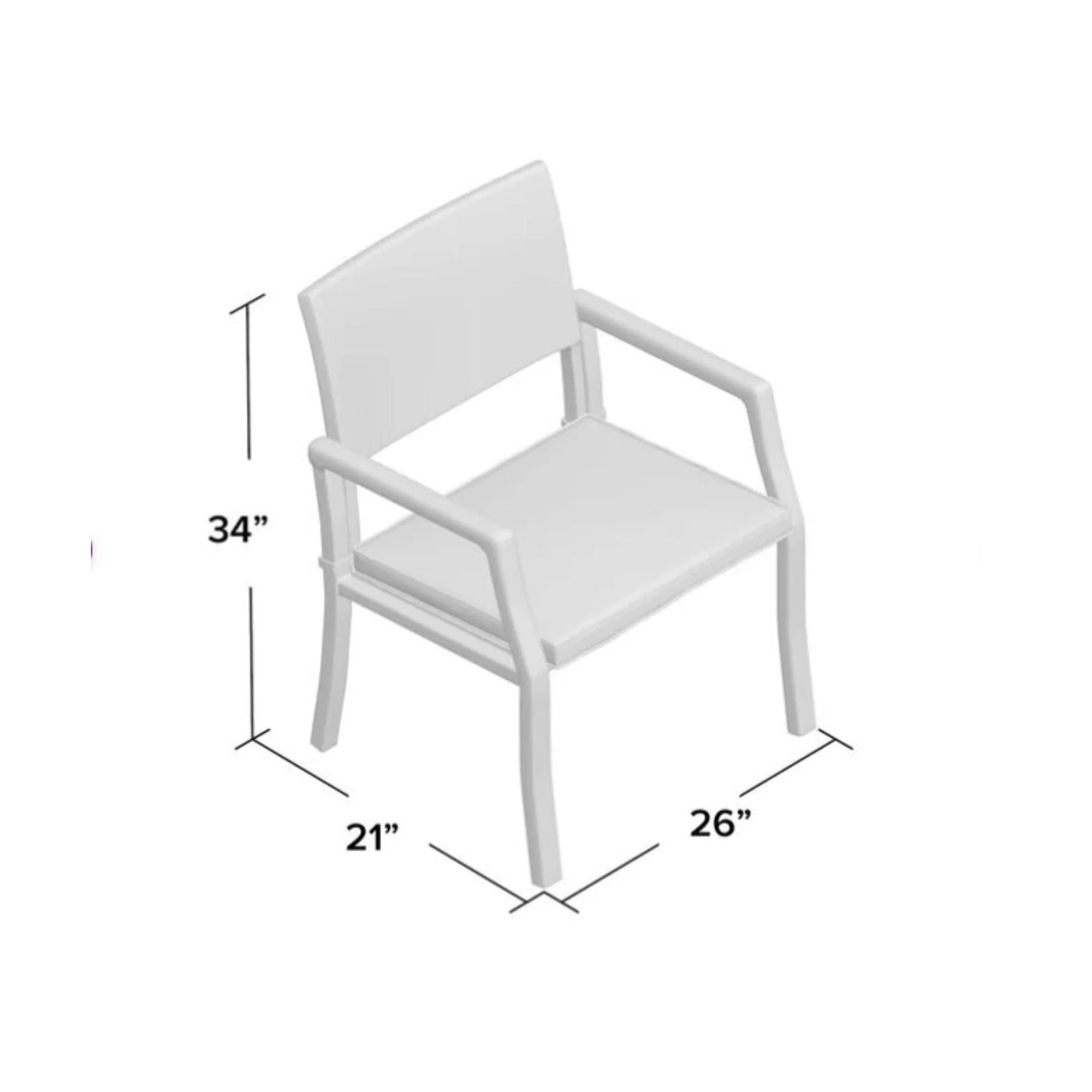 Outdoor Wicker Dining Chair With Water Resistant Cushions (Set of 2) - White / Brown - Image 4
