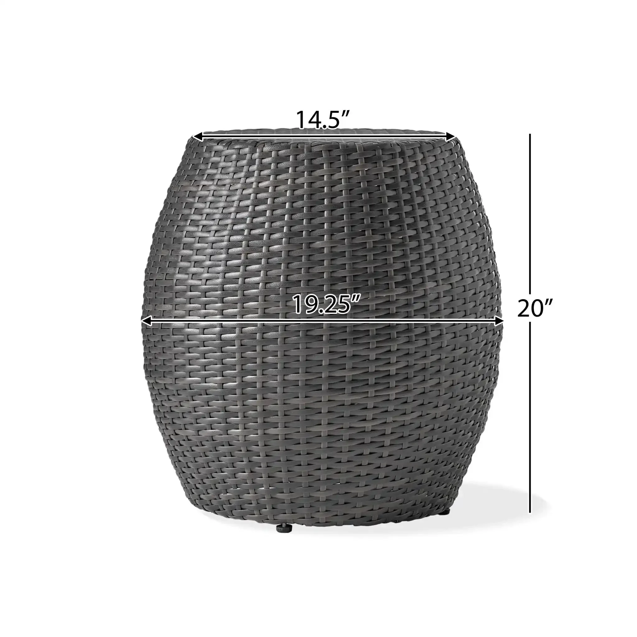 Outdoor Wicker Patio Side Table - Image 4