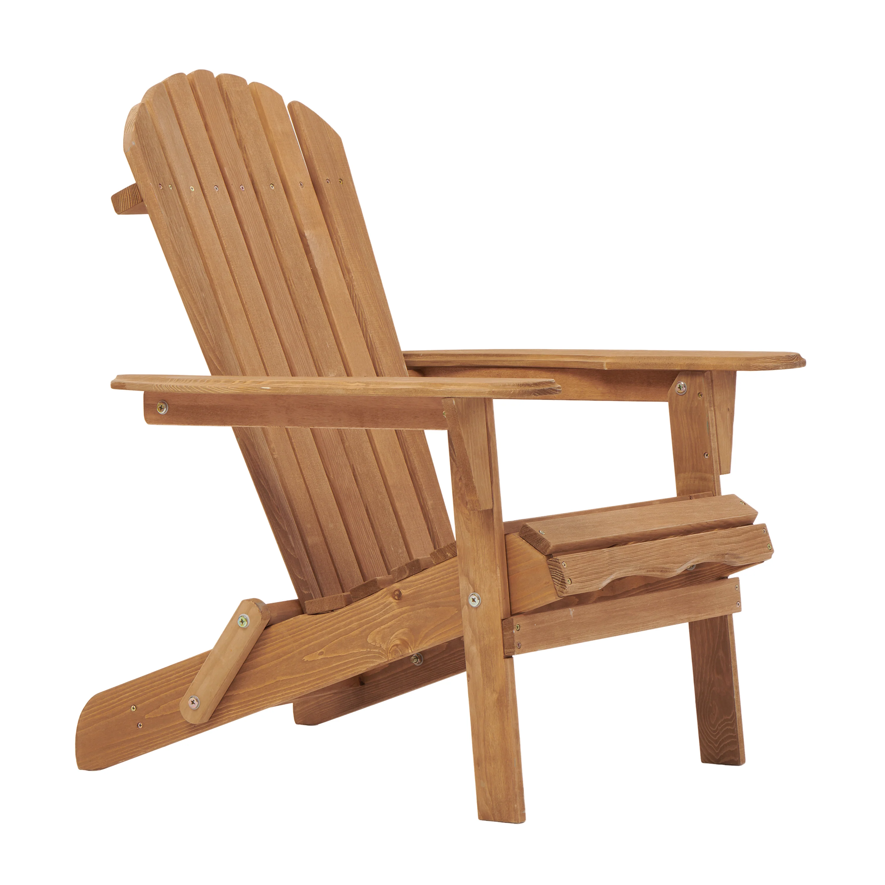 Outdoor Wooden Folding Adirondack Chair Set of 2 - Image 12