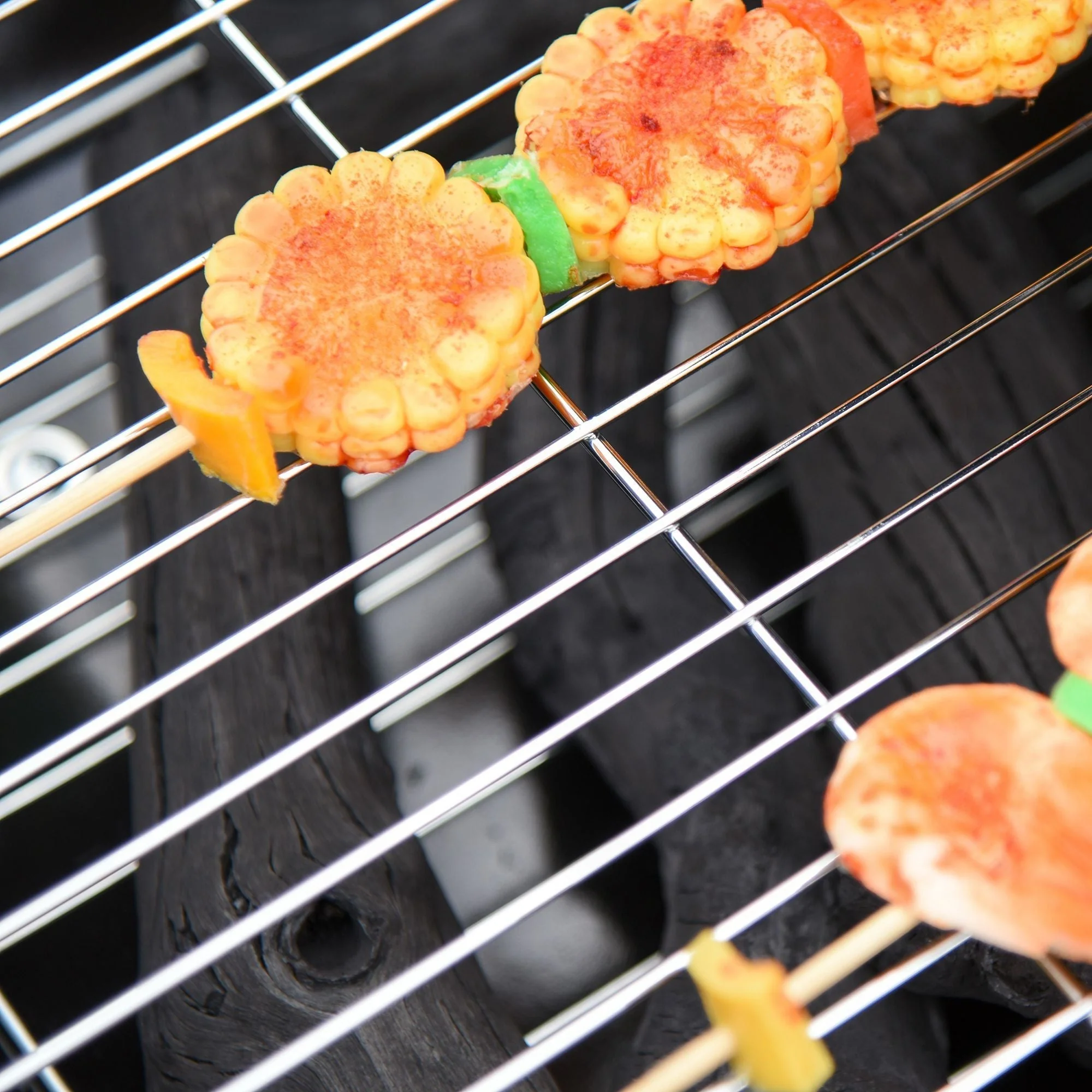 Outsunny 21' Portable Charcoal Grill with Wheels and Bottom Shelf - Image 5