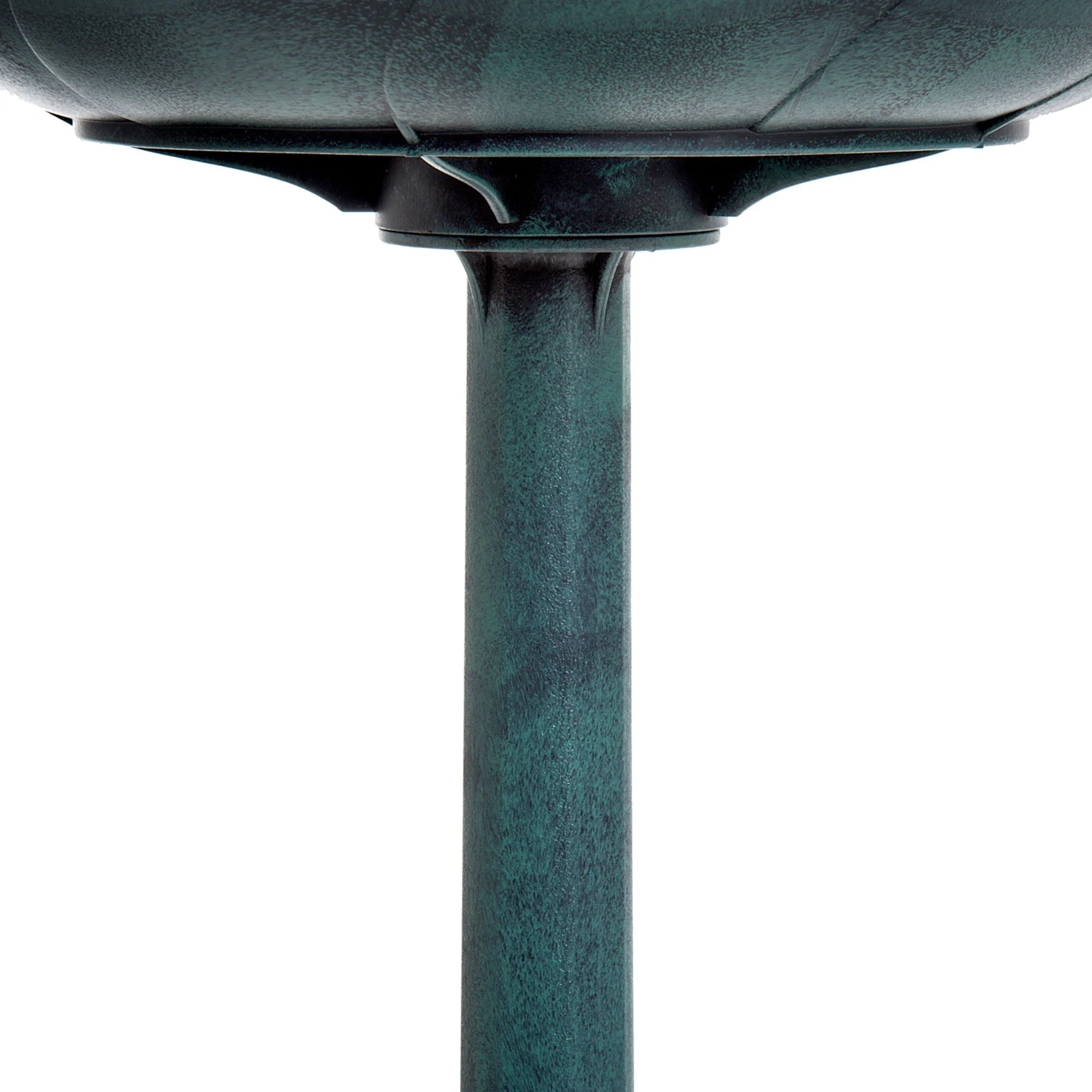 Outsunny 28'' Bird Bath Outdoor Resin Decor with Fleur De Lis Pattern - Image 6