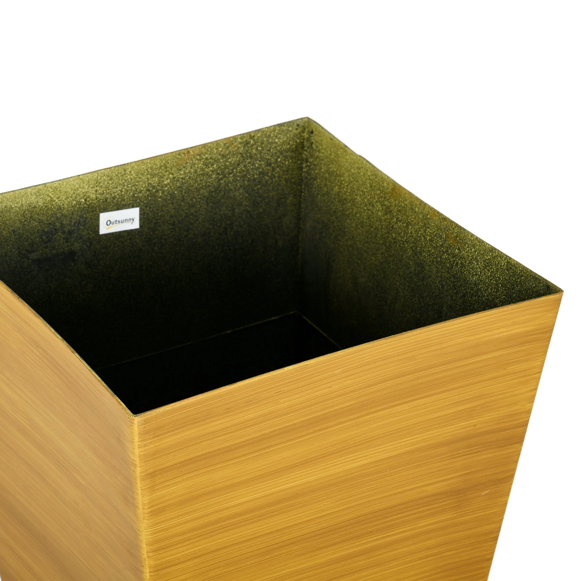 Outsunny 28" Tall Outdoor Planters Set of 3 with Drainage Holes - Image 8