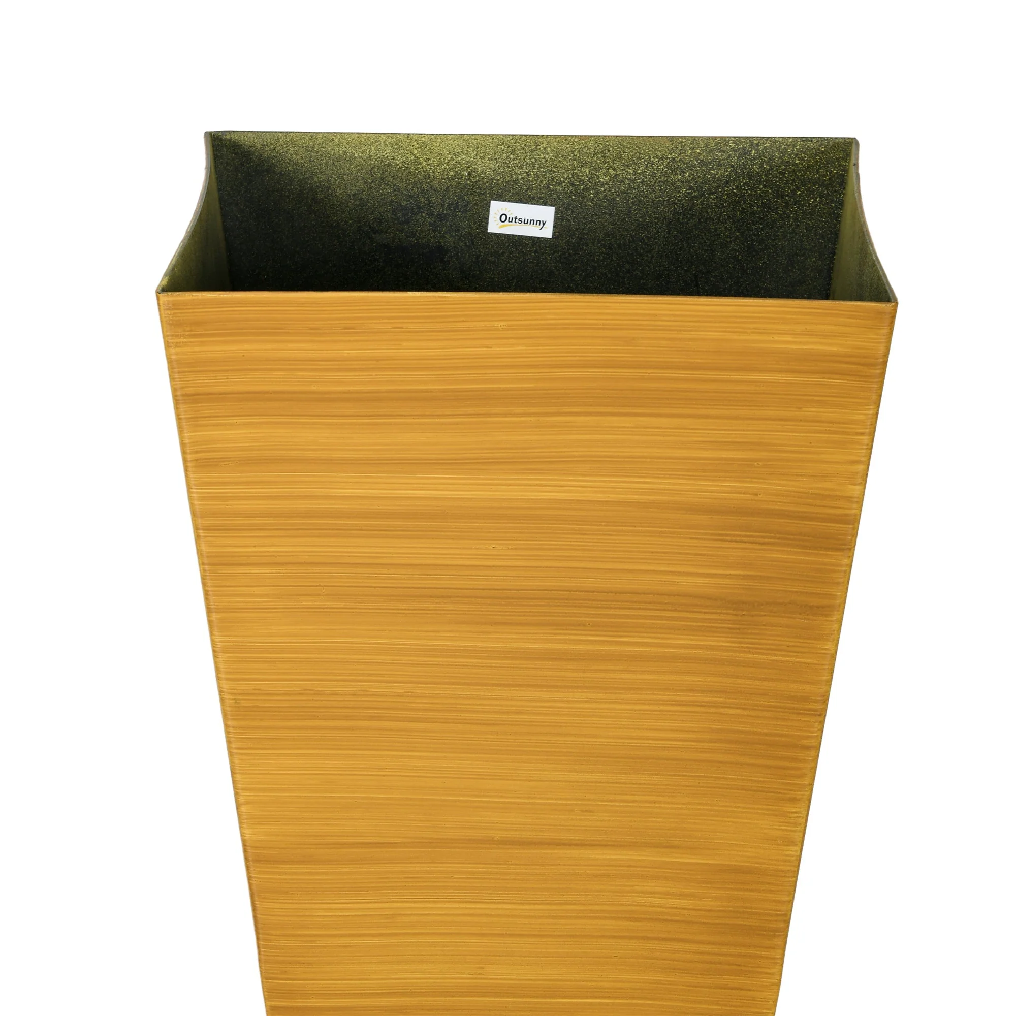 Outsunny 28" Tall Outdoor Planters Set of 3 with Drainage Holes - Image 9