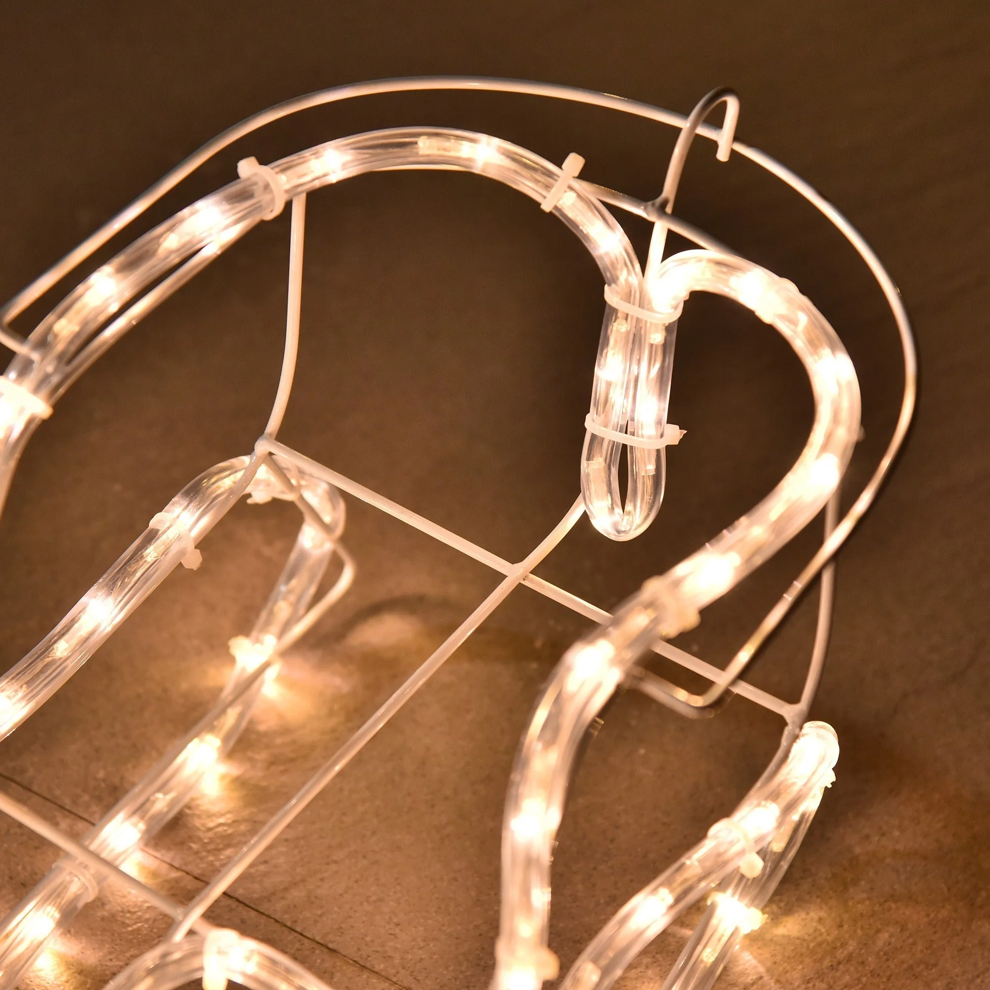 Outsunny 35' LED Reindeer Sleigh Outdoor Christmas Decoration - Image 8