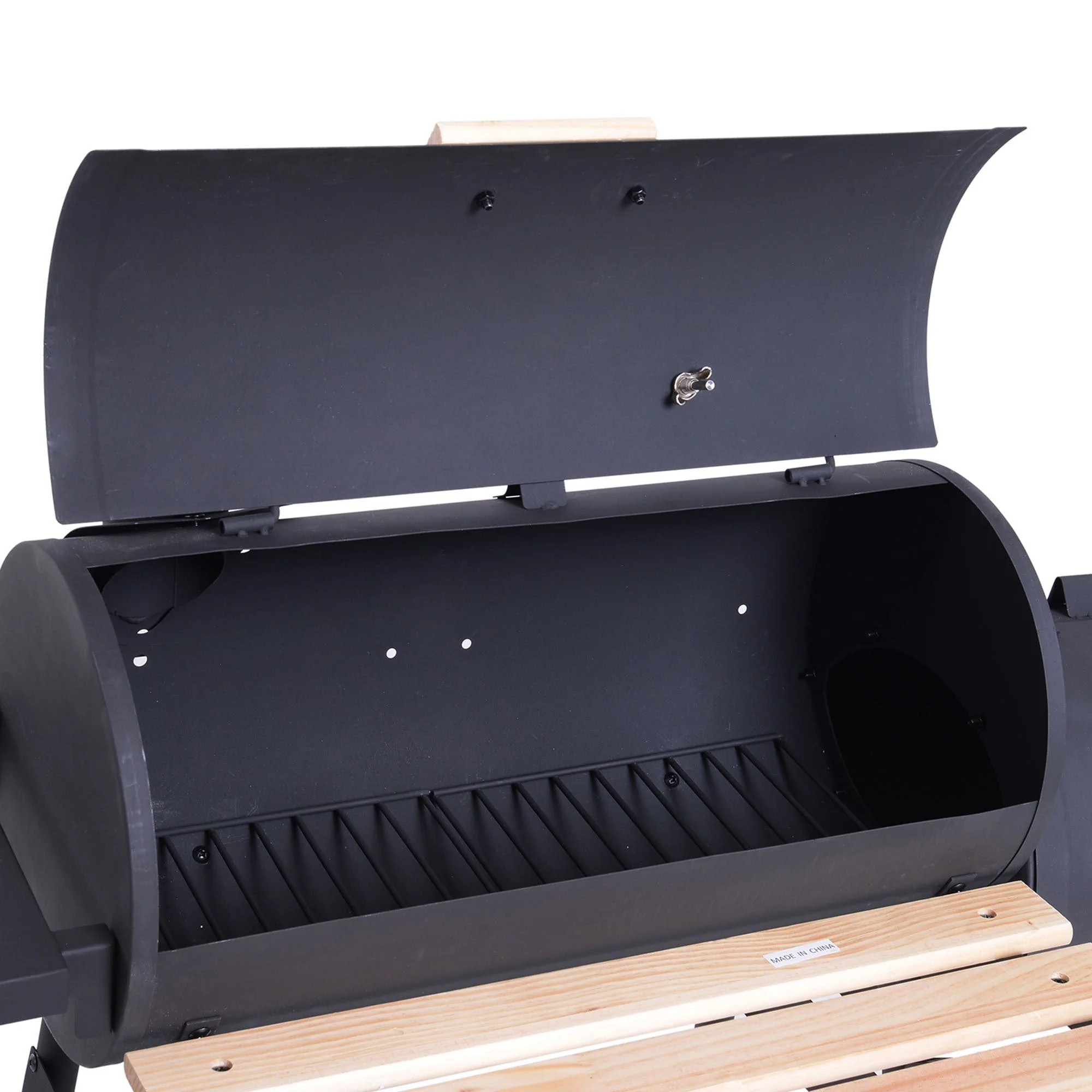 Outsunny 48' Steel Portable Backyard Charcoal BBQ Grill and Offset Smoker Combo - Image 9