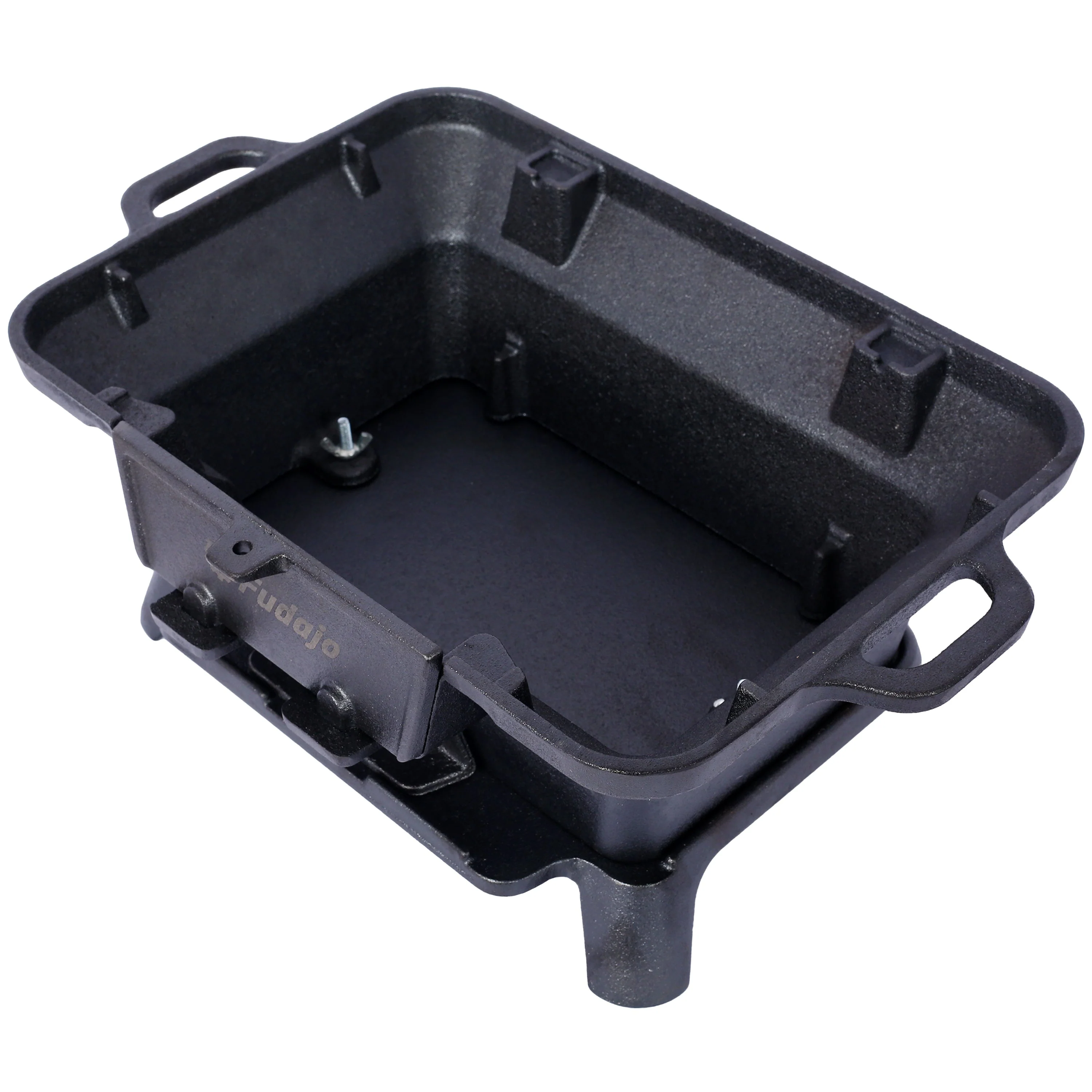 Oval Cast Iron Grill Outdoor Portable Charcoal Tabletop Skillet - Image 10