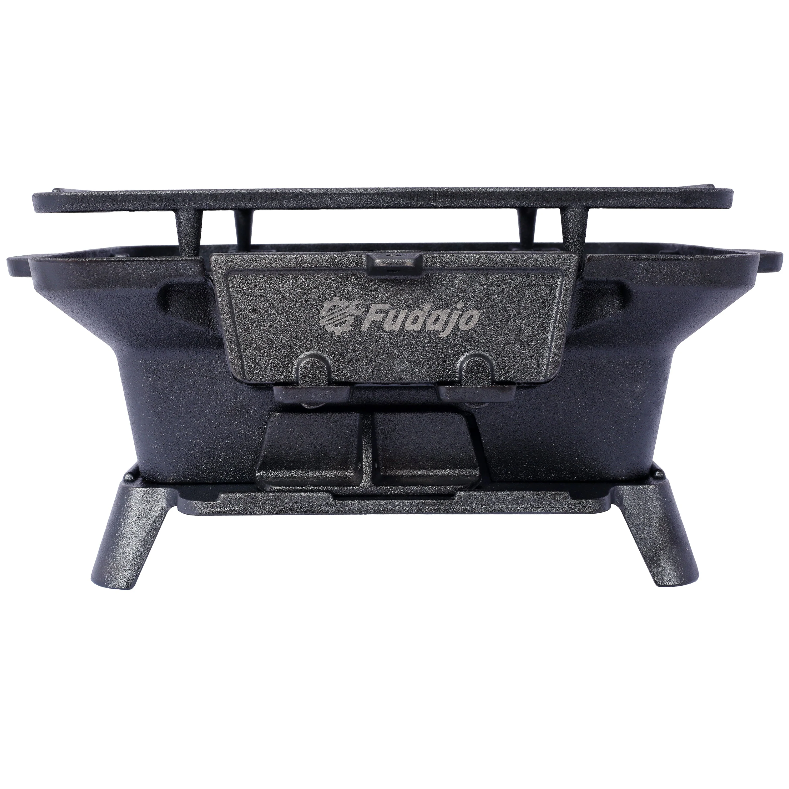 Oval Cast Iron Grill Outdoor Portable Charcoal Tabletop Skillet - Image 7