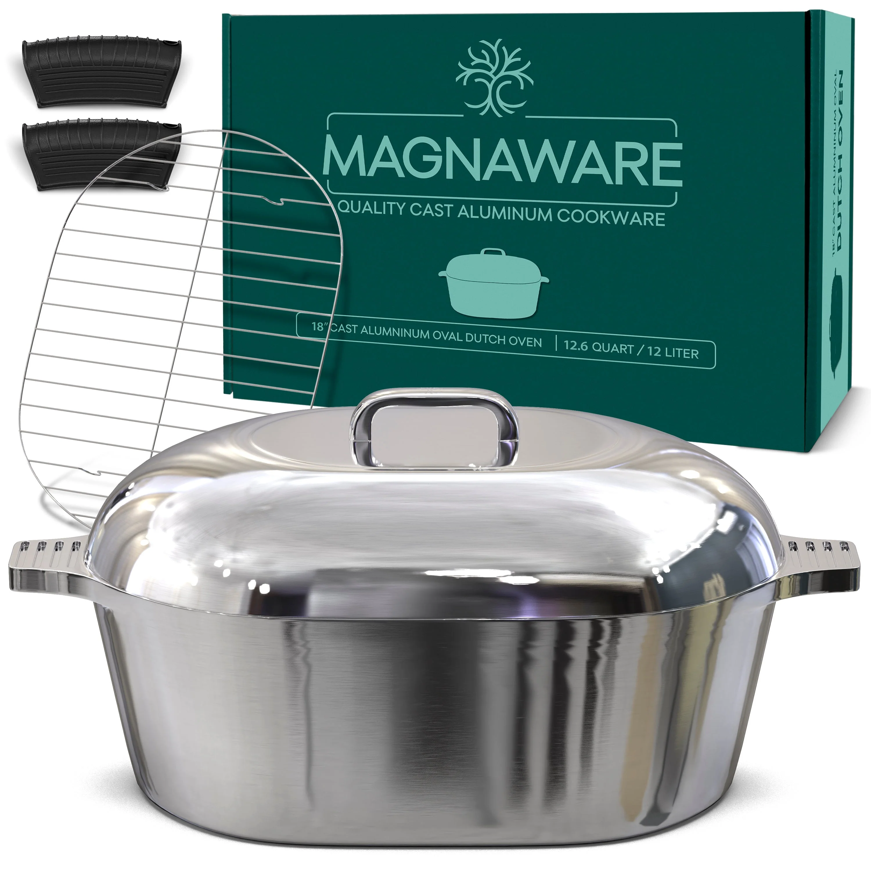 Oval Dutch Oven with Lid - 12.6 Quart (18 Inch) - Image 4