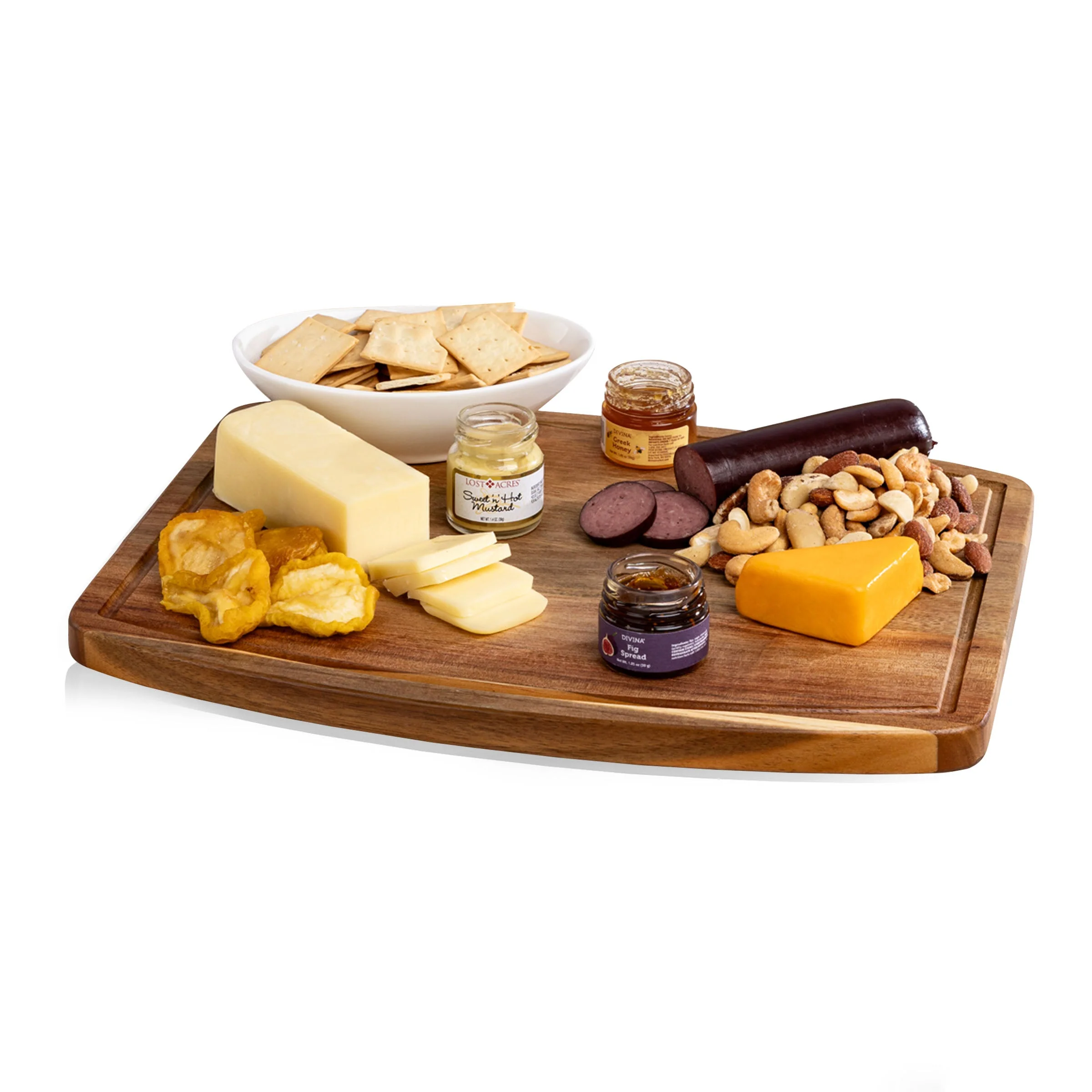 Ovale Cutting Board with Gourmet Gift Pack - Image 3