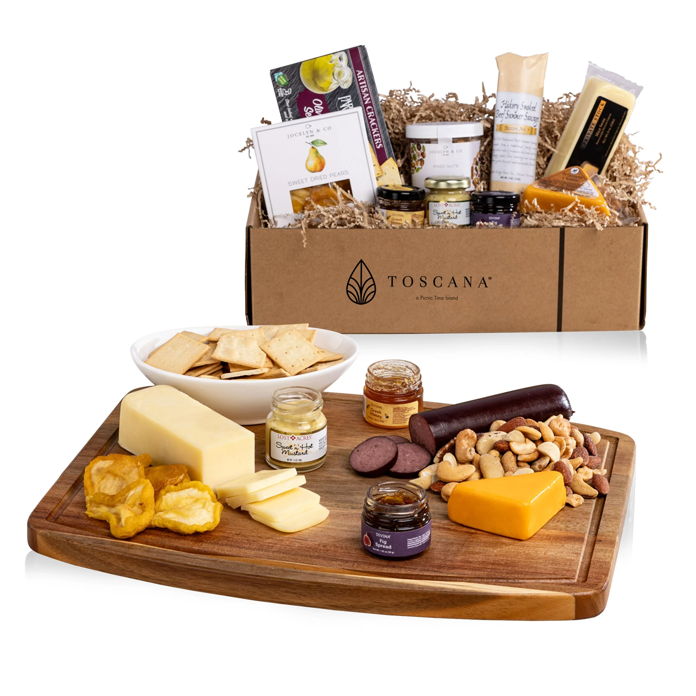 Ovale Cutting Board with Gourmet Gift Pack - Image 5