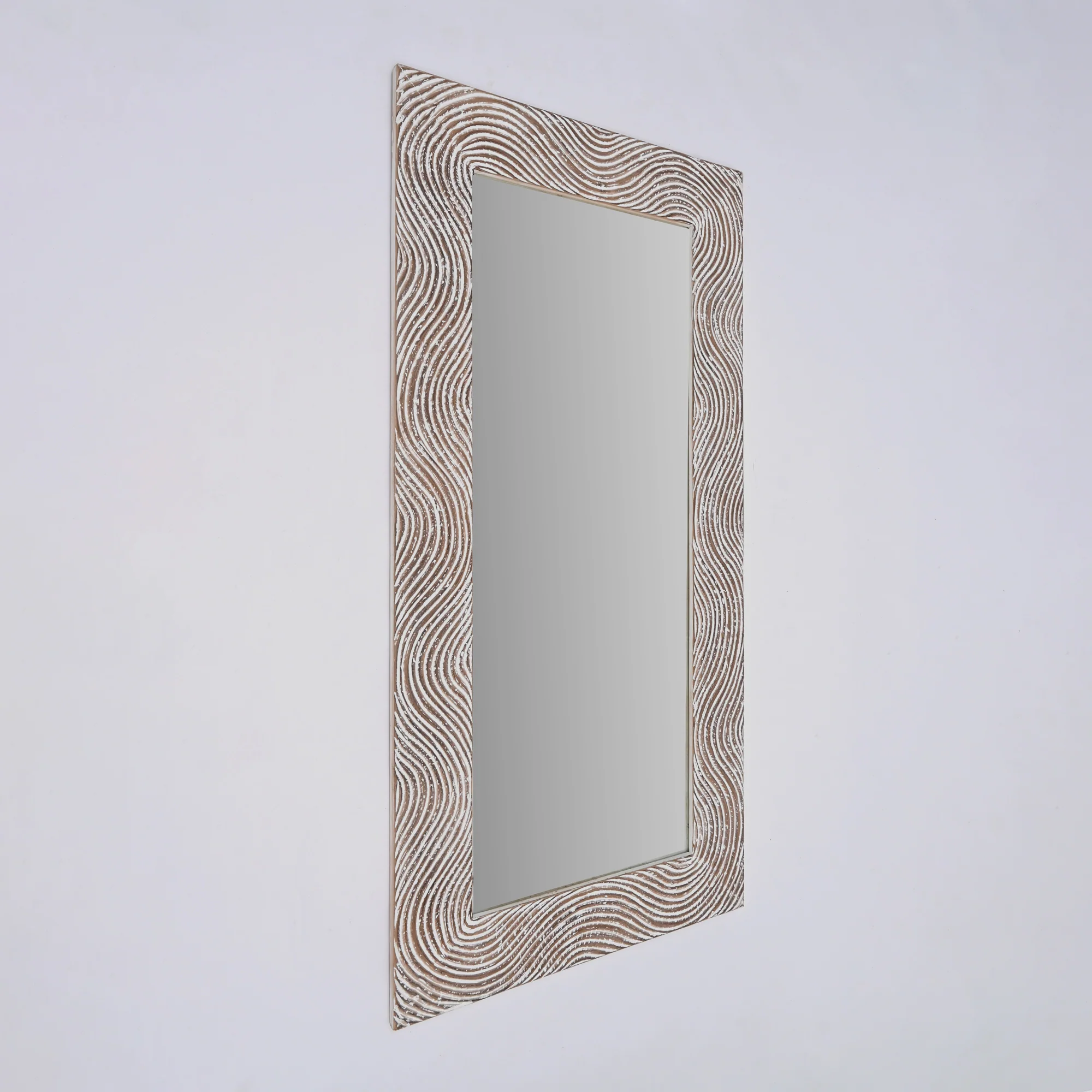 Oversized 36” x 72” Hand-Finished Wall Mirror - Image 4