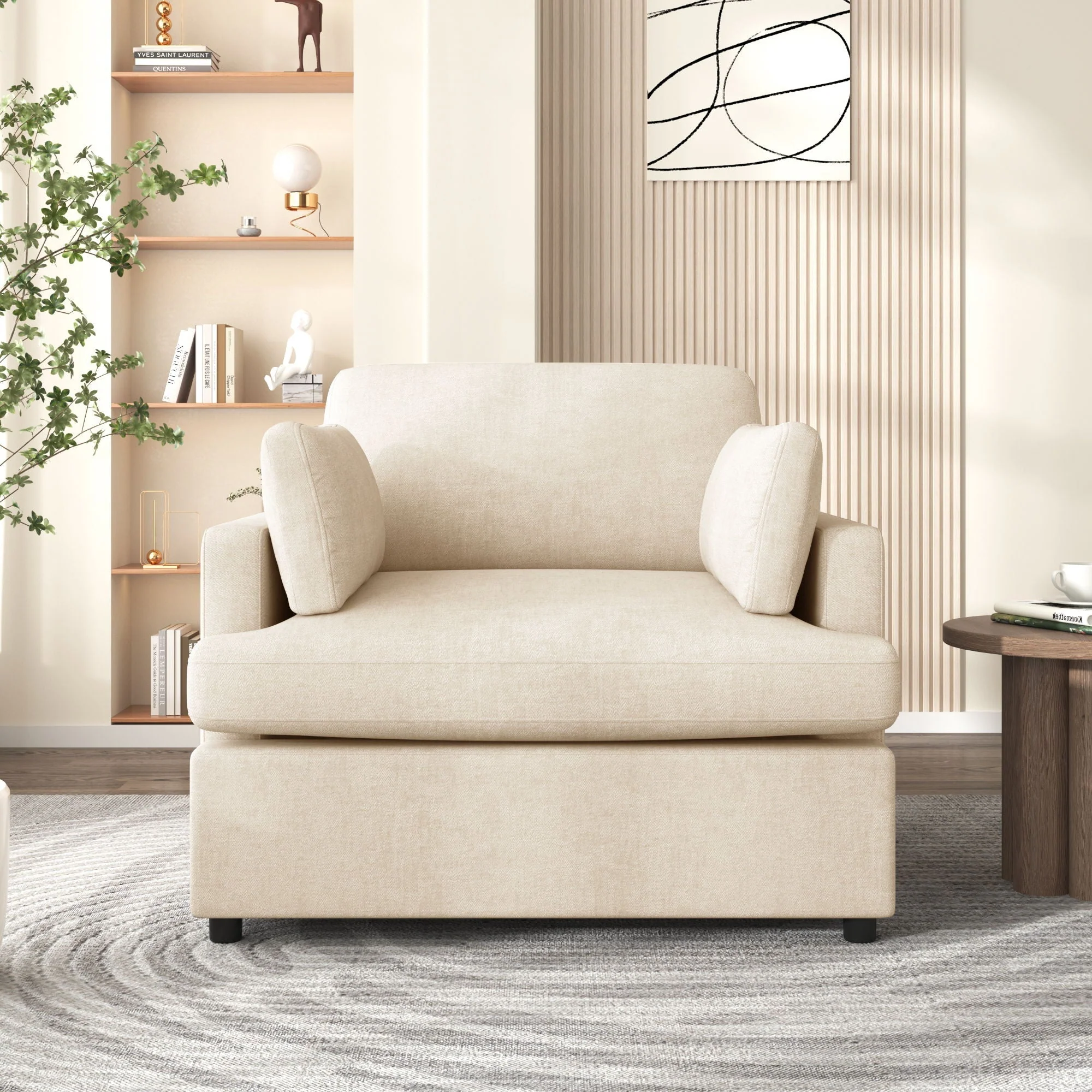 Oversized Accent Chair Comfortable Armrest Cushions