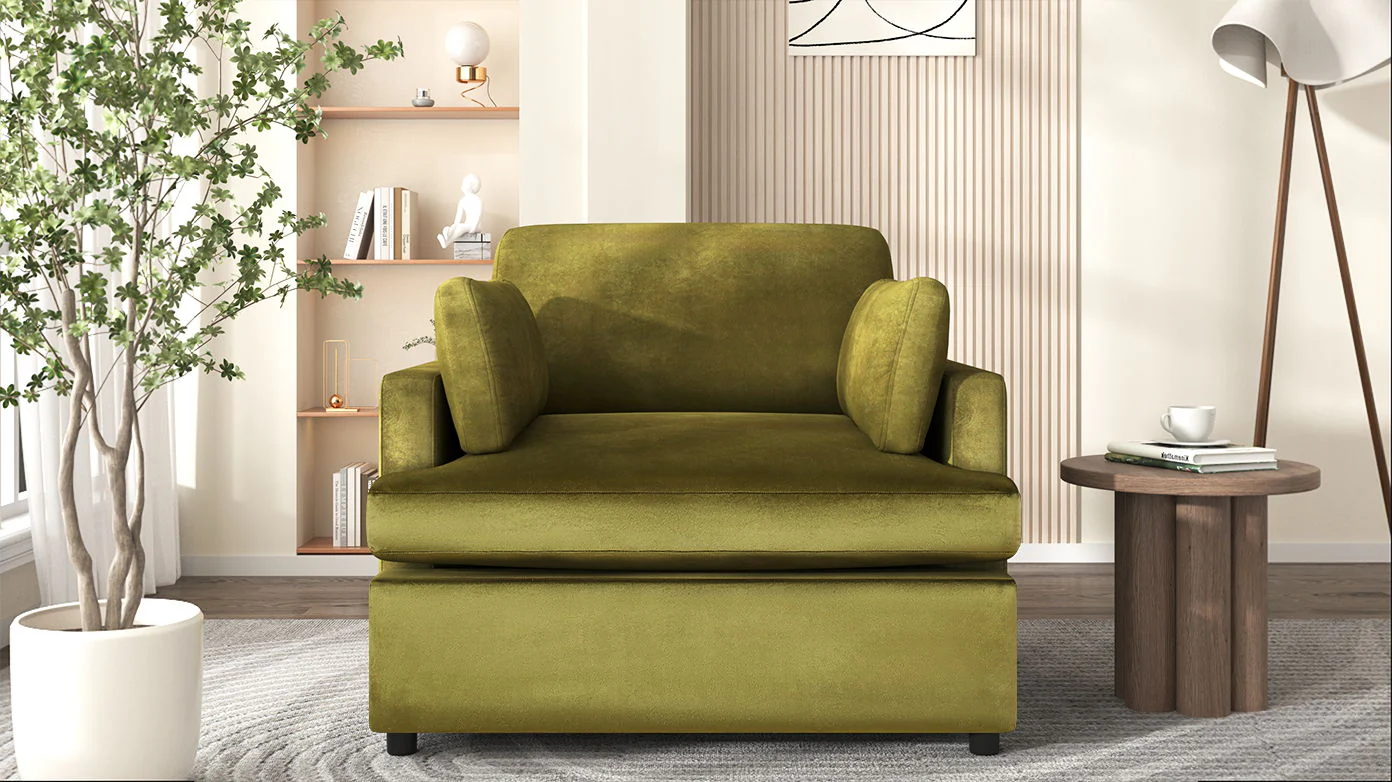 Oversized Accent Chair Comfortable Armrest Cushions - Image 10