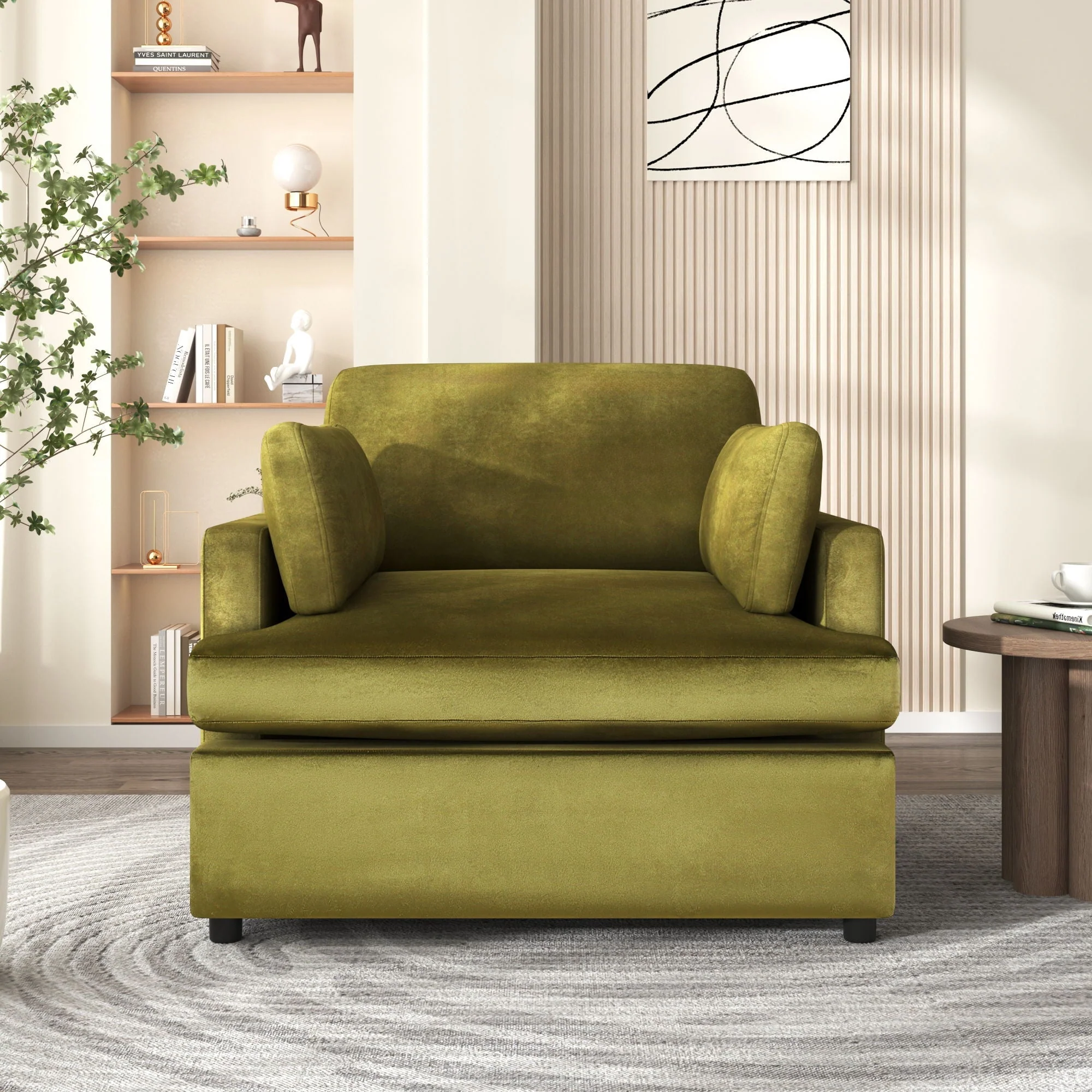 Oversized Accent Chair Comfortable Armrest Cushions - Image 3