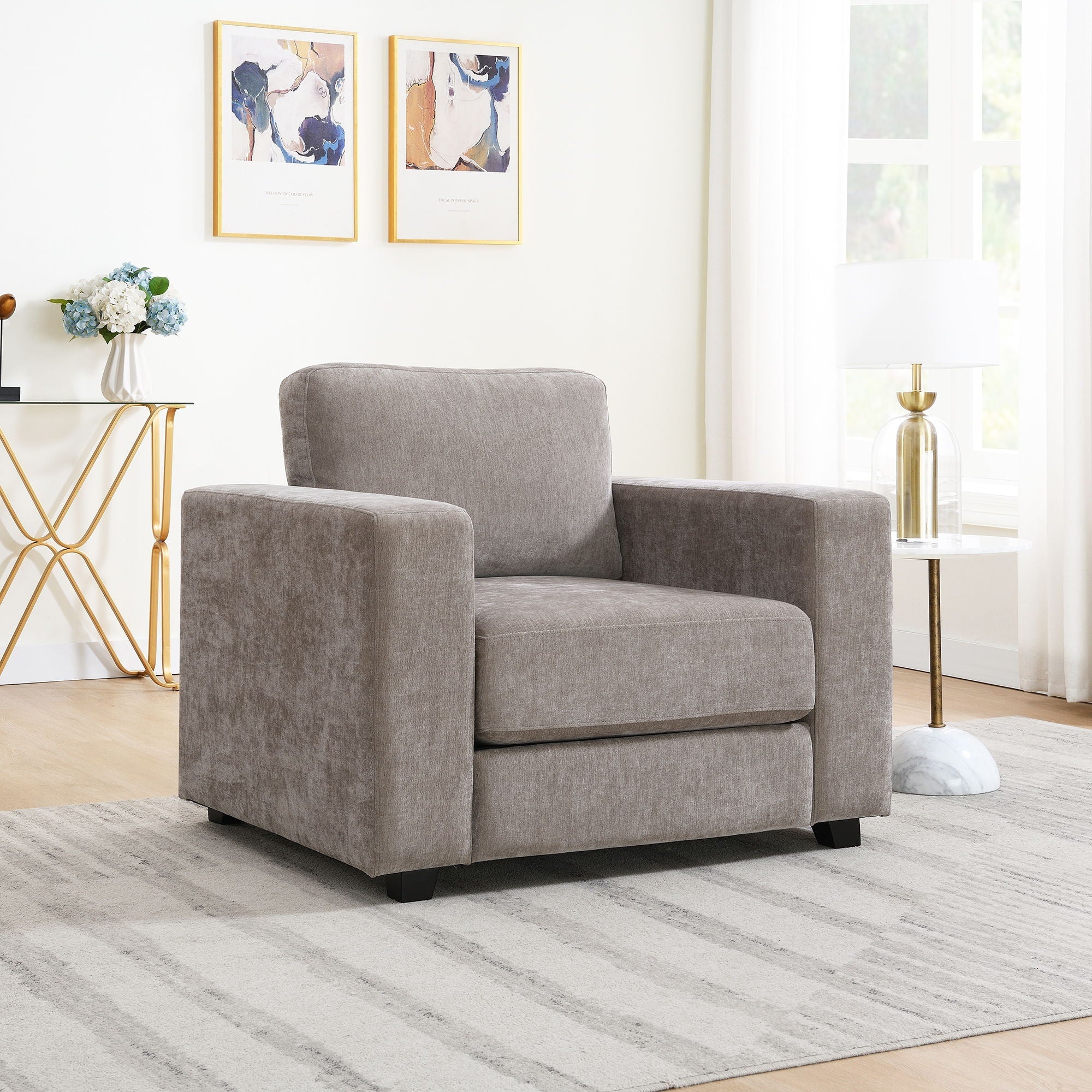 Oversized Accent Chair With Widen Arm For Living Room - Image 6