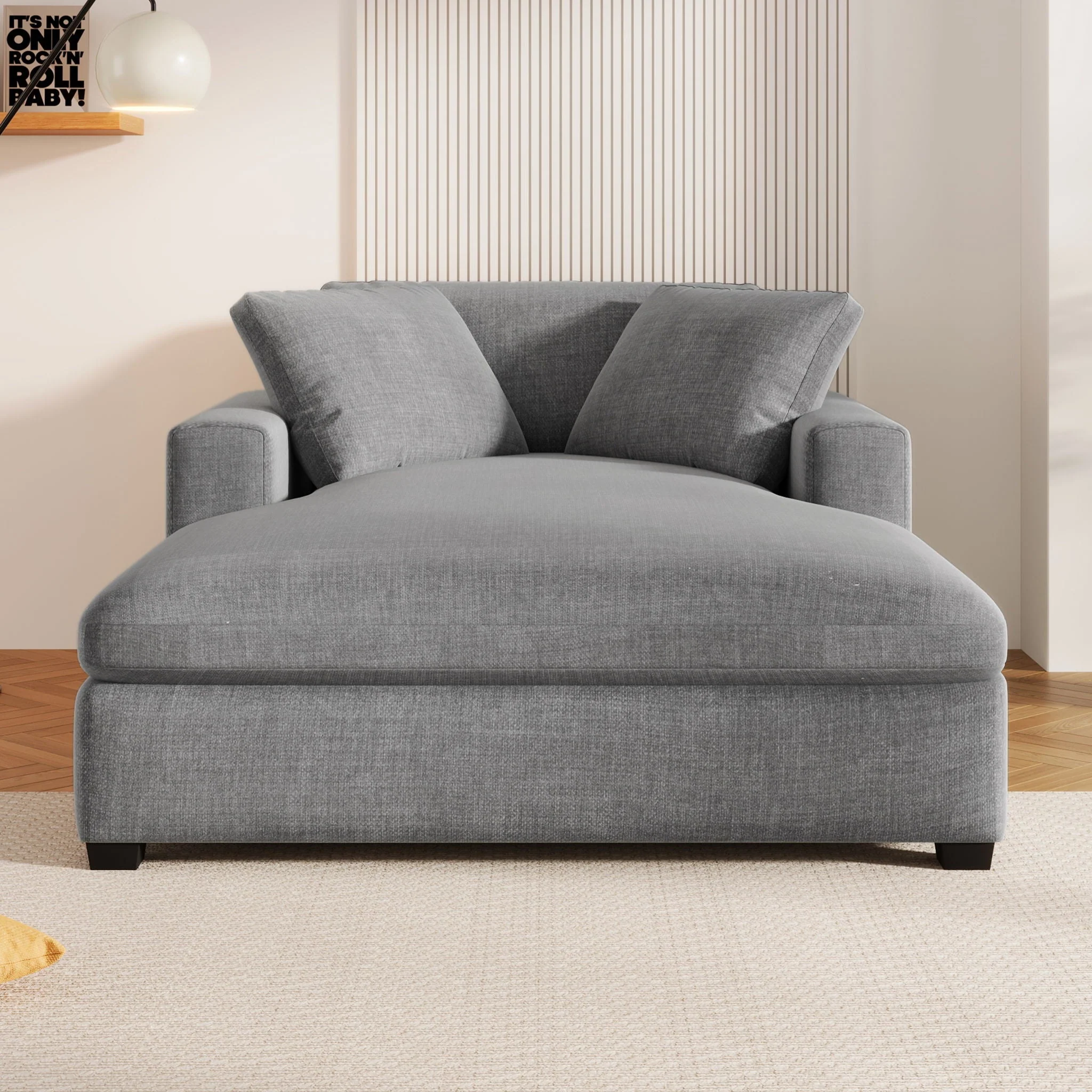 Oversized Chaise Lounge Chair Classic Design - Image 10