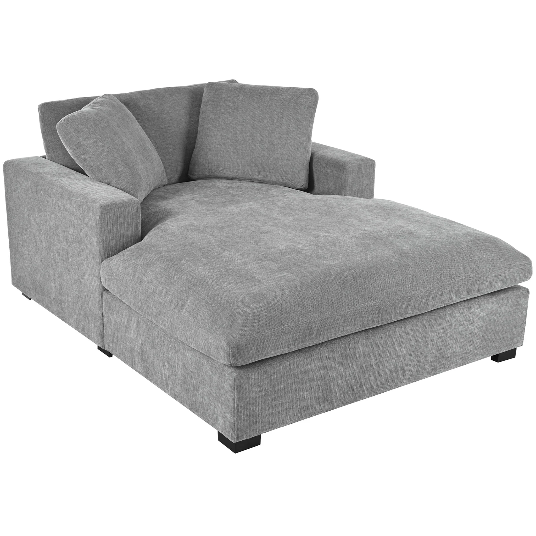 Oversized Chaise Lounge Chair Classic Design - Image 3