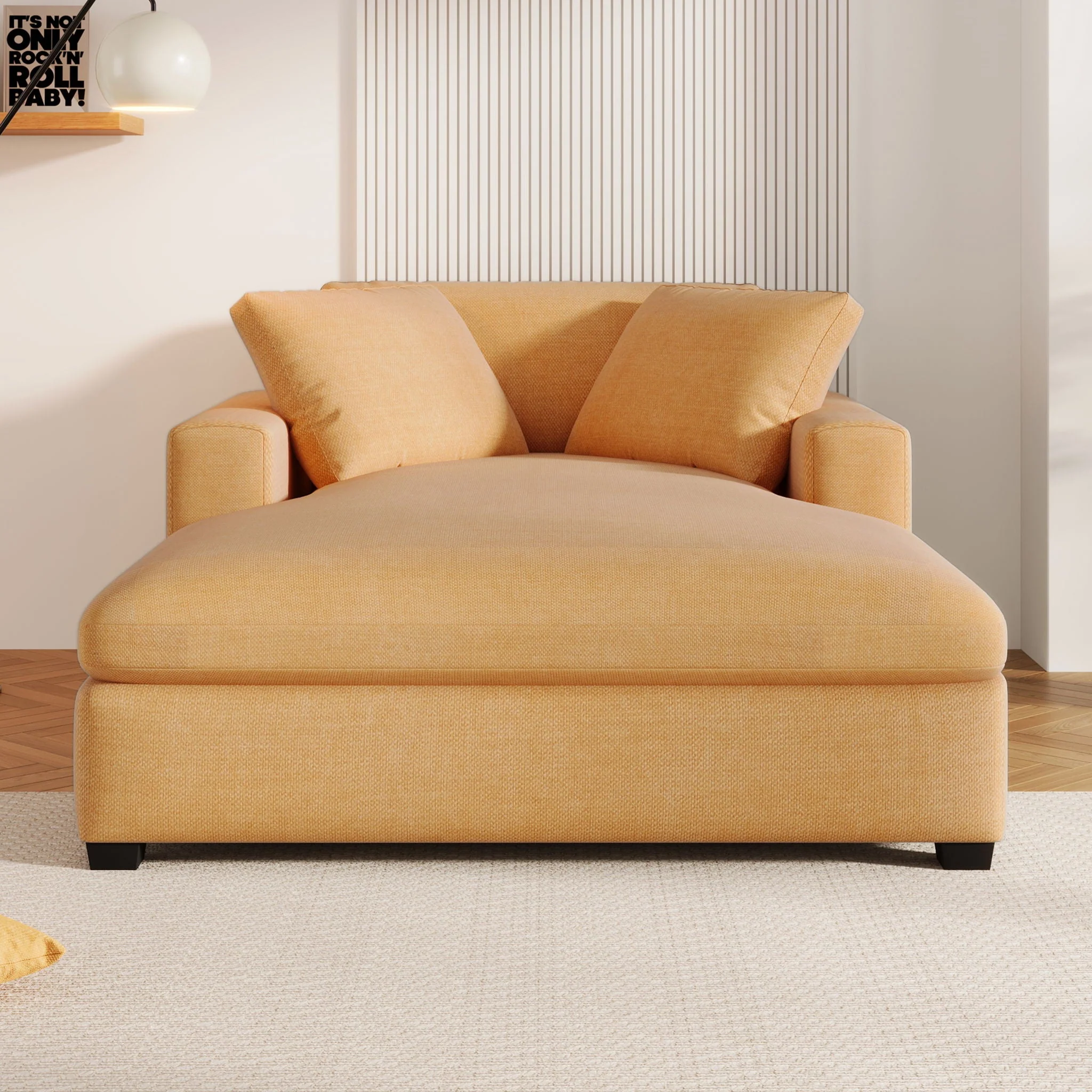 Oversized Chaise Lounge Chair Classic Design - Image 8