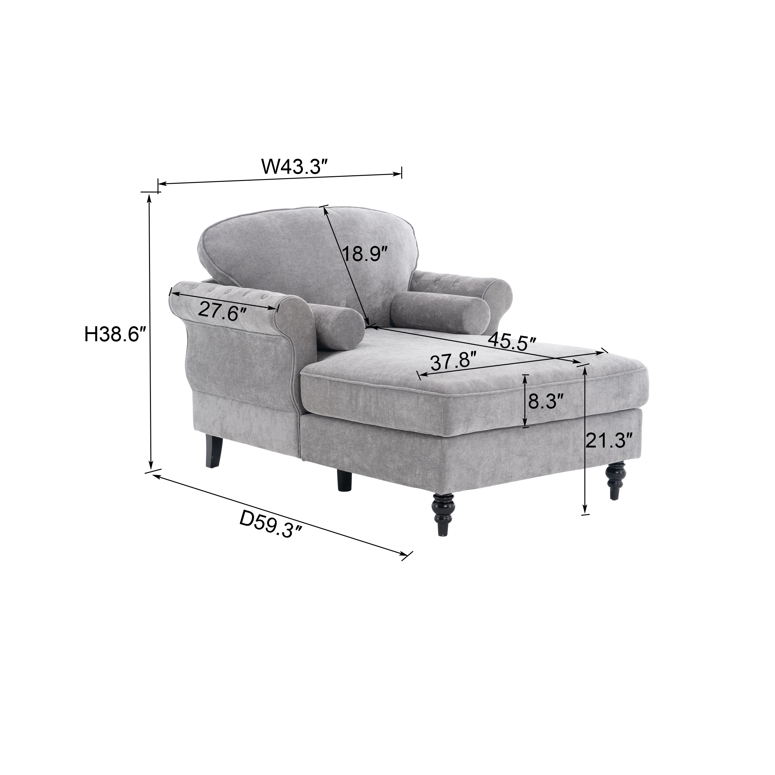 Oversized Chaise Lounge Indoor - Image 9