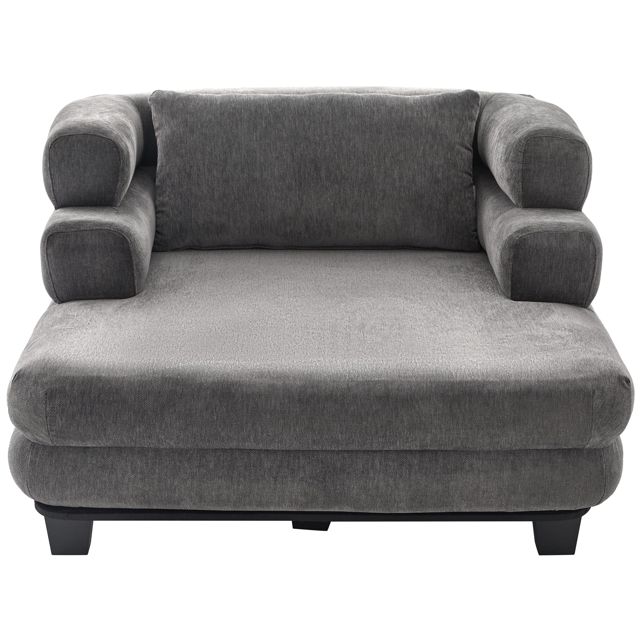 Oversized Chaise Lounge Sofa Bed with Deep Seat and Layered Armrests - Image 2