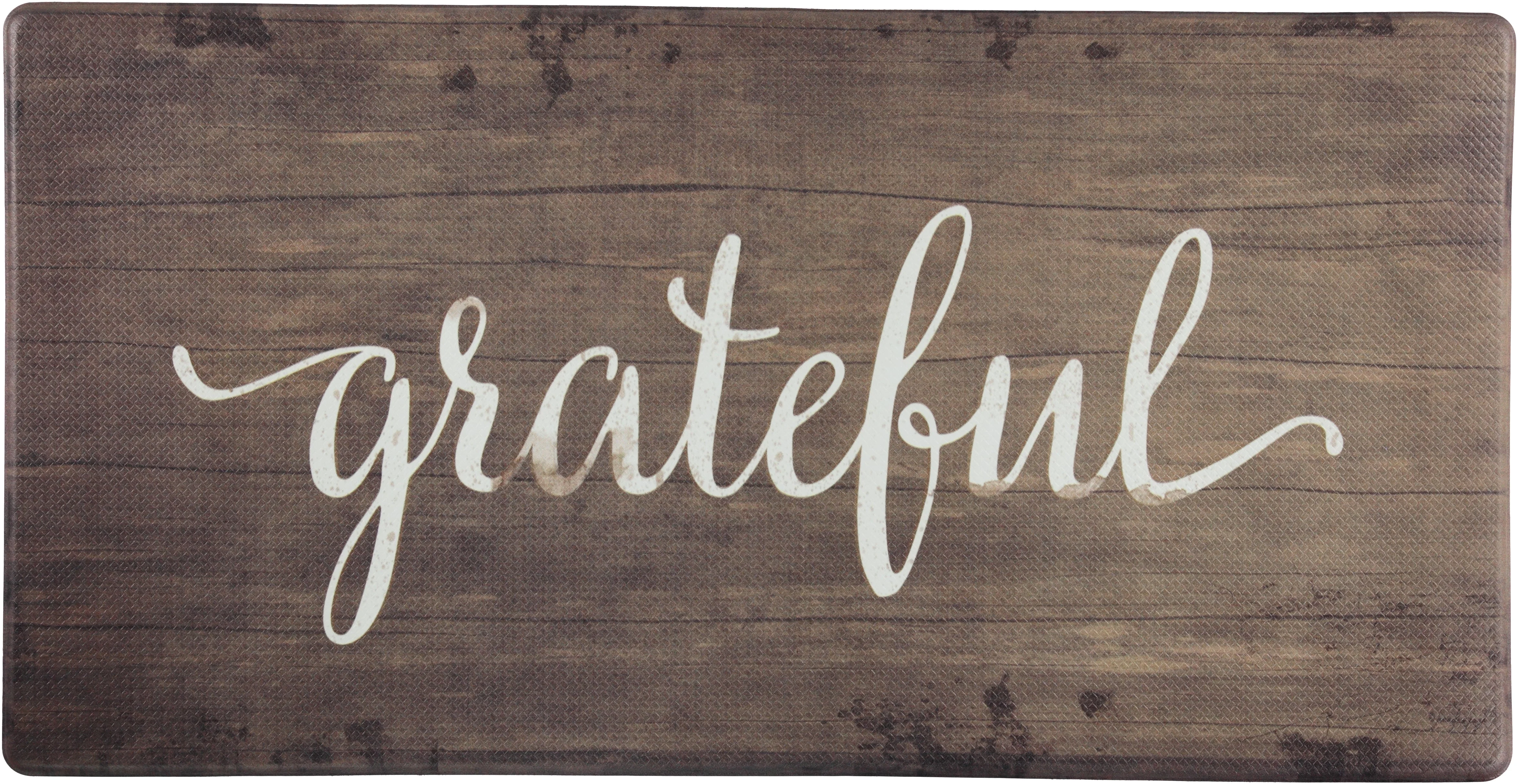 Oversized Cushioned Anti-Fatigue Kitchen Mat (Grateful) - Image 2