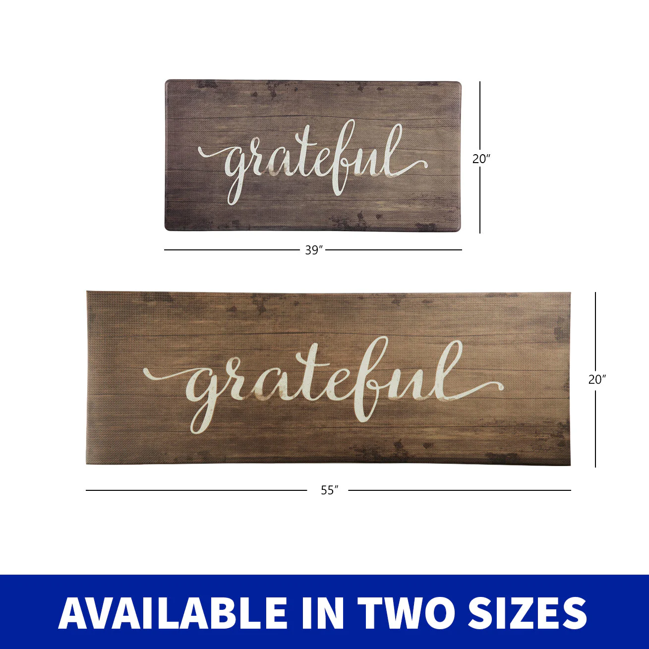 Oversized Cushioned Anti-Fatigue Kitchen Mat (Grateful) - Image 5