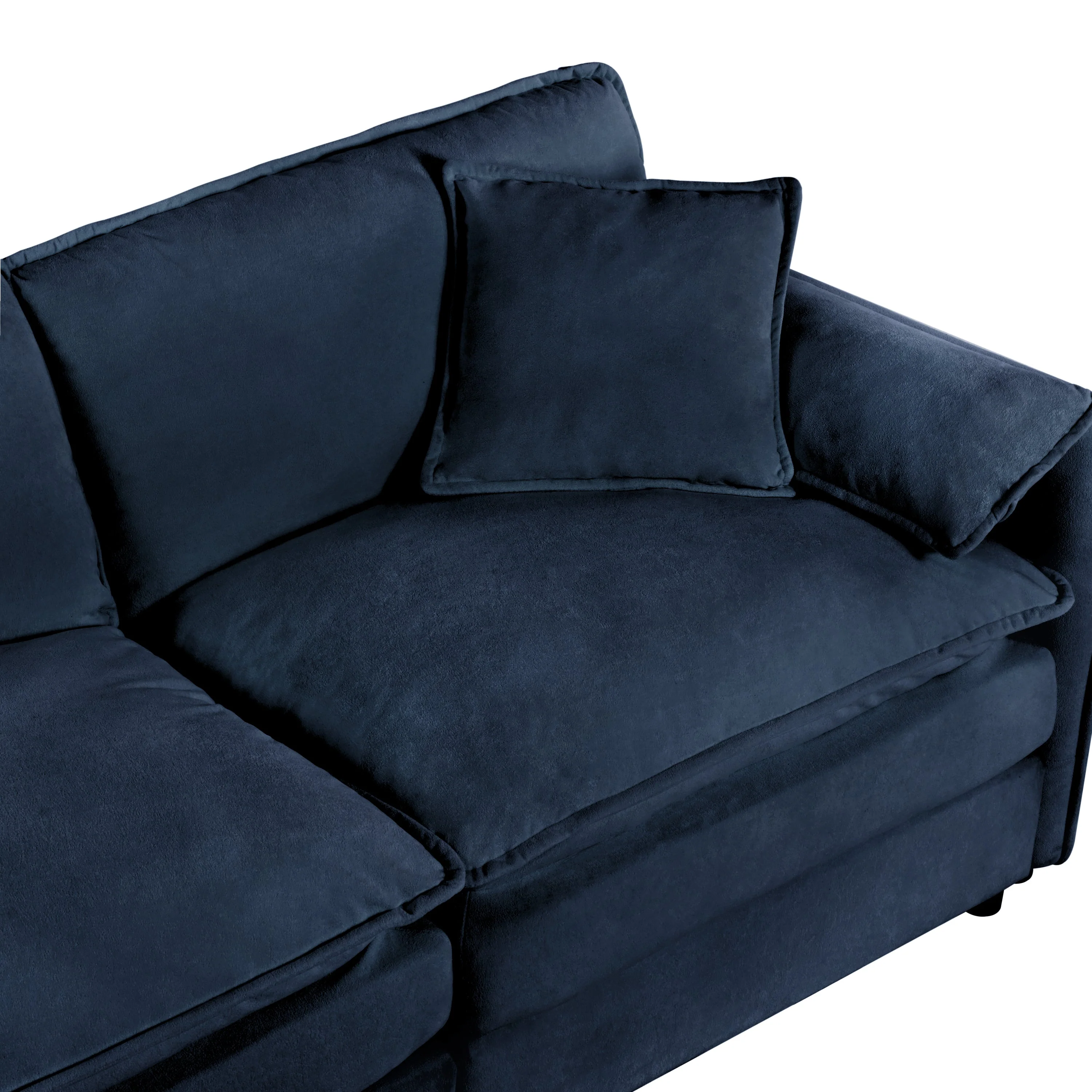 Oversized Deep Seat Sectional Sofa Modern Chenille Cloud Couch Large 3 Seater Modular Sofa with 3 Pillows - Image 18