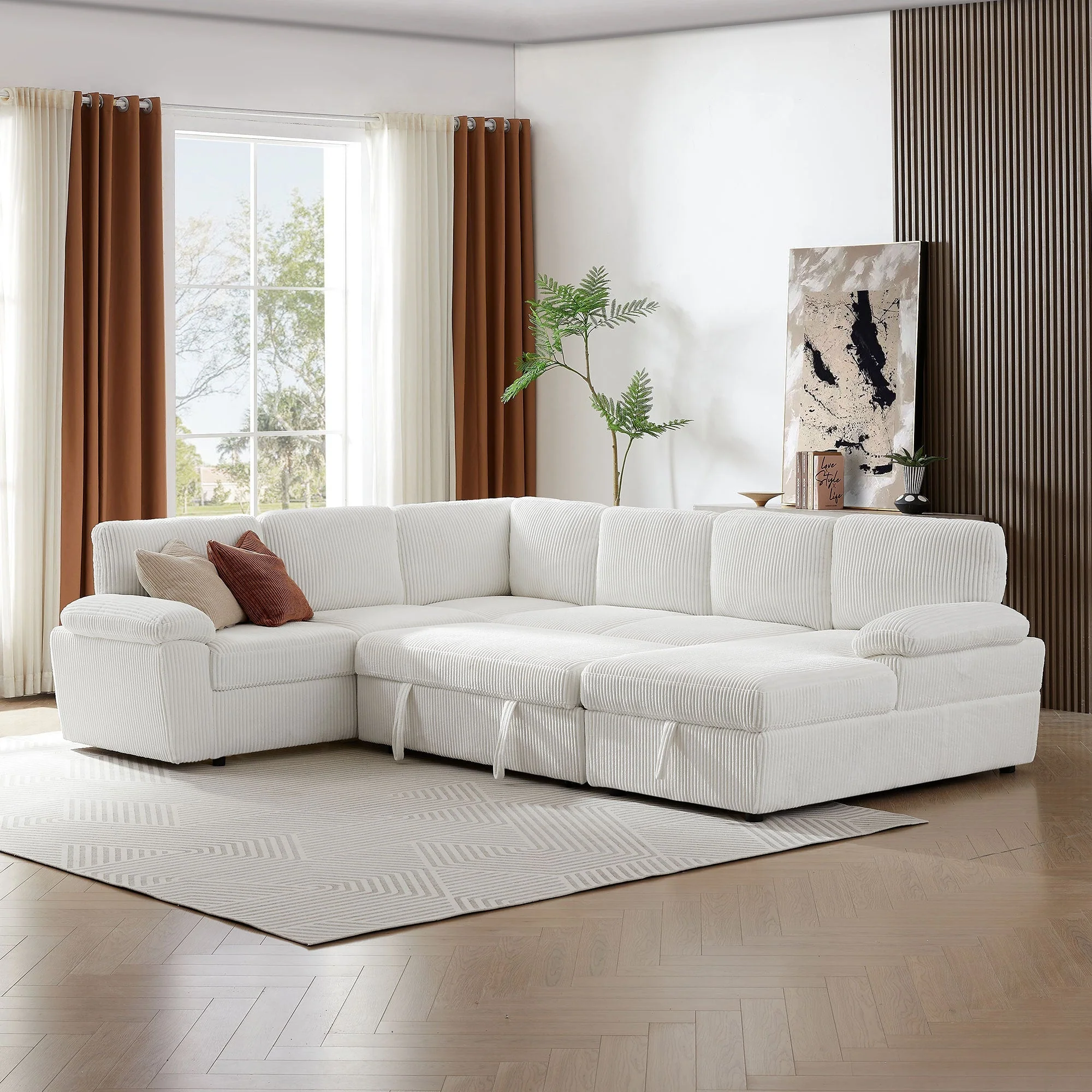 Oversized Modular Storage Sectional Sofa Couch - Image 7