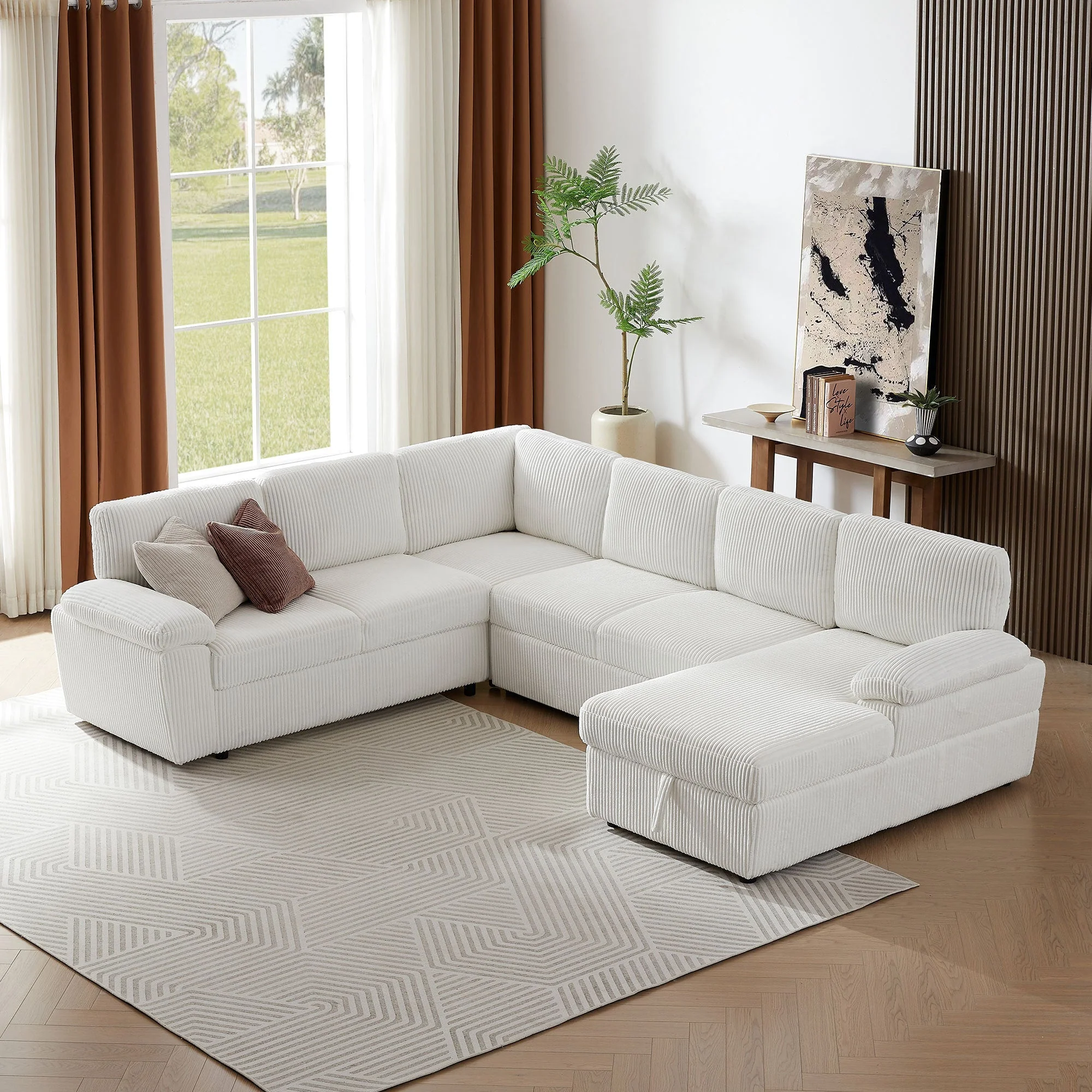 Oversized Modular Storage Sectional Sofa Couch - Image 8