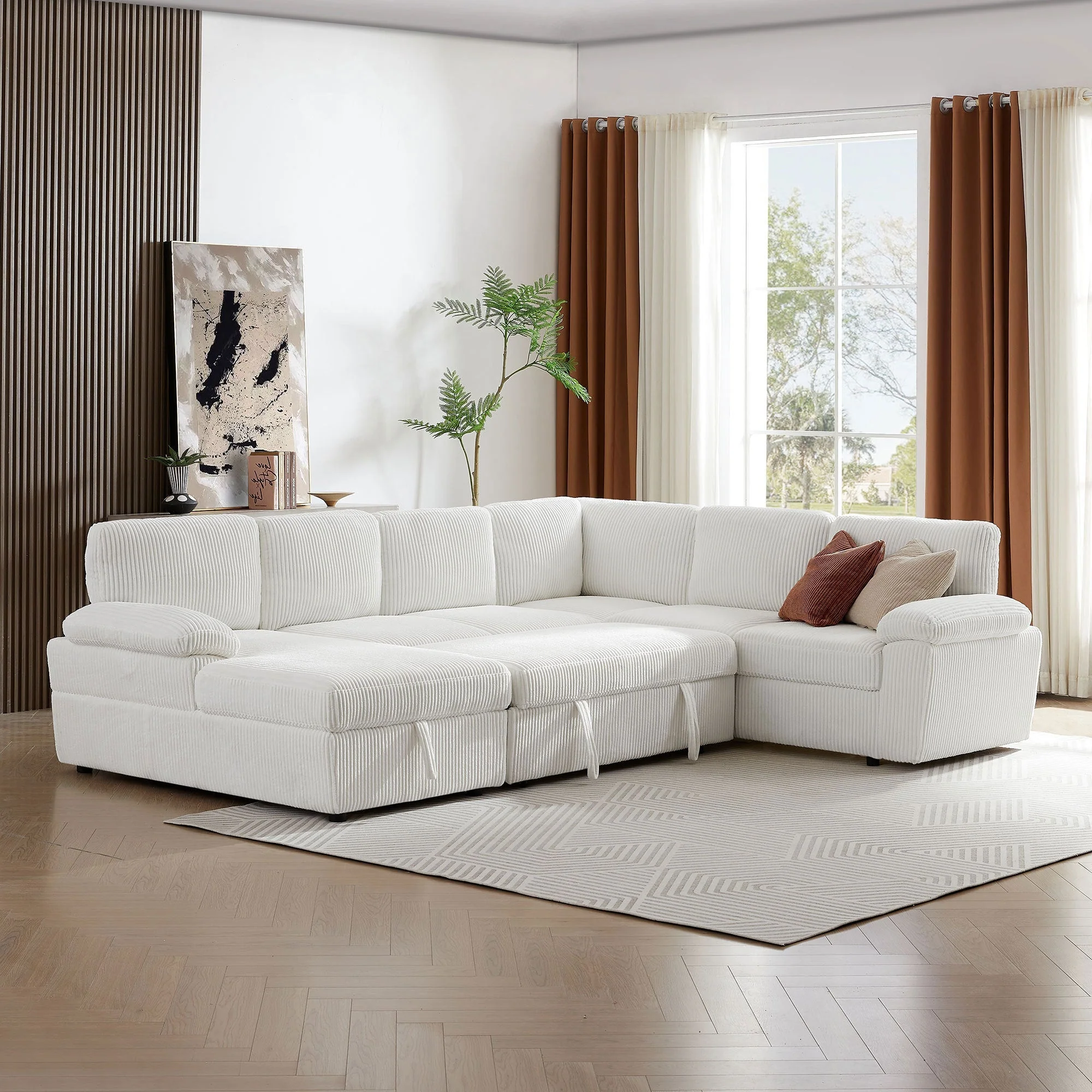 Oversized Modular Storage Sectional Sofa Couch - Image 7