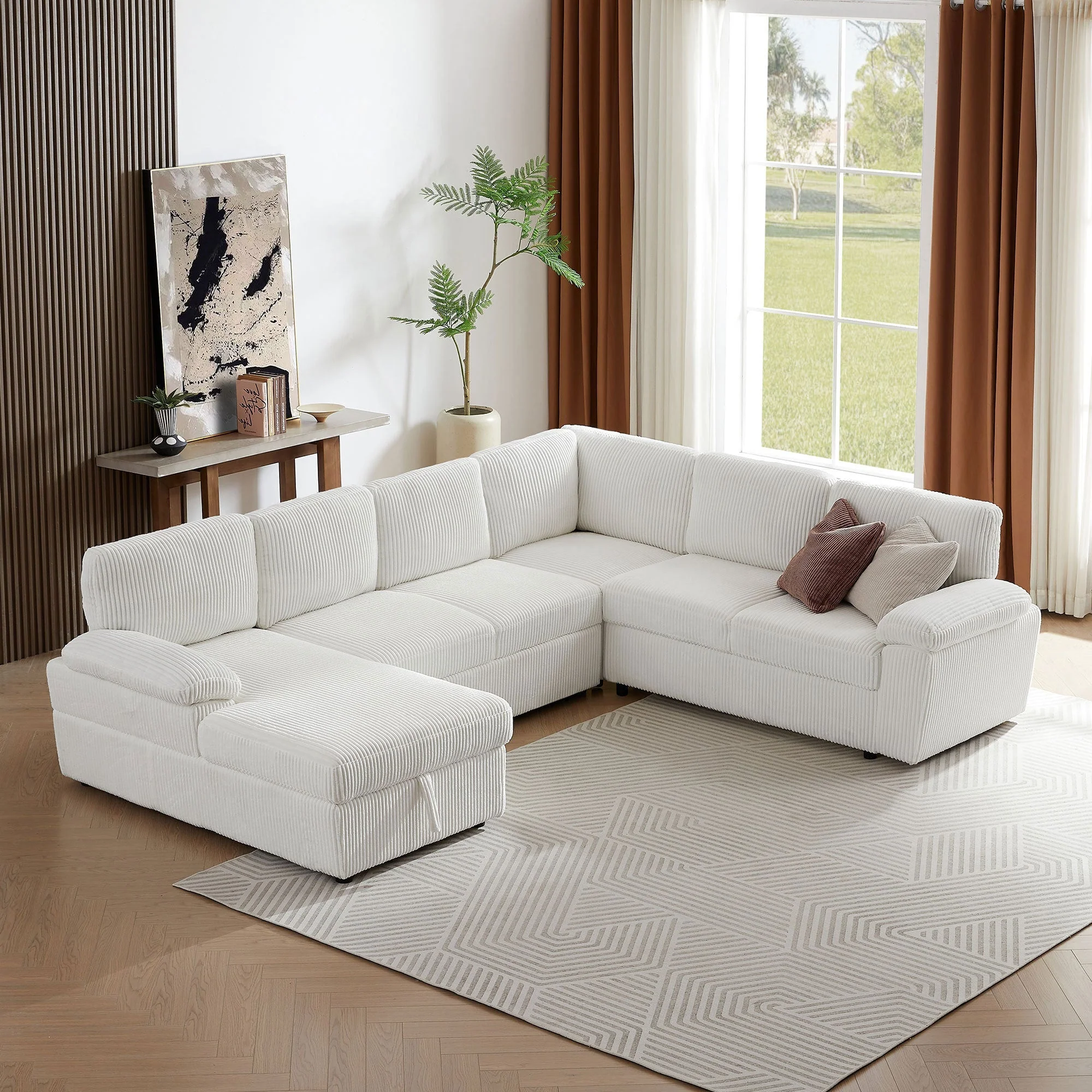 Oversized Modular Storage Sectional Sofa Couch - Image 8
