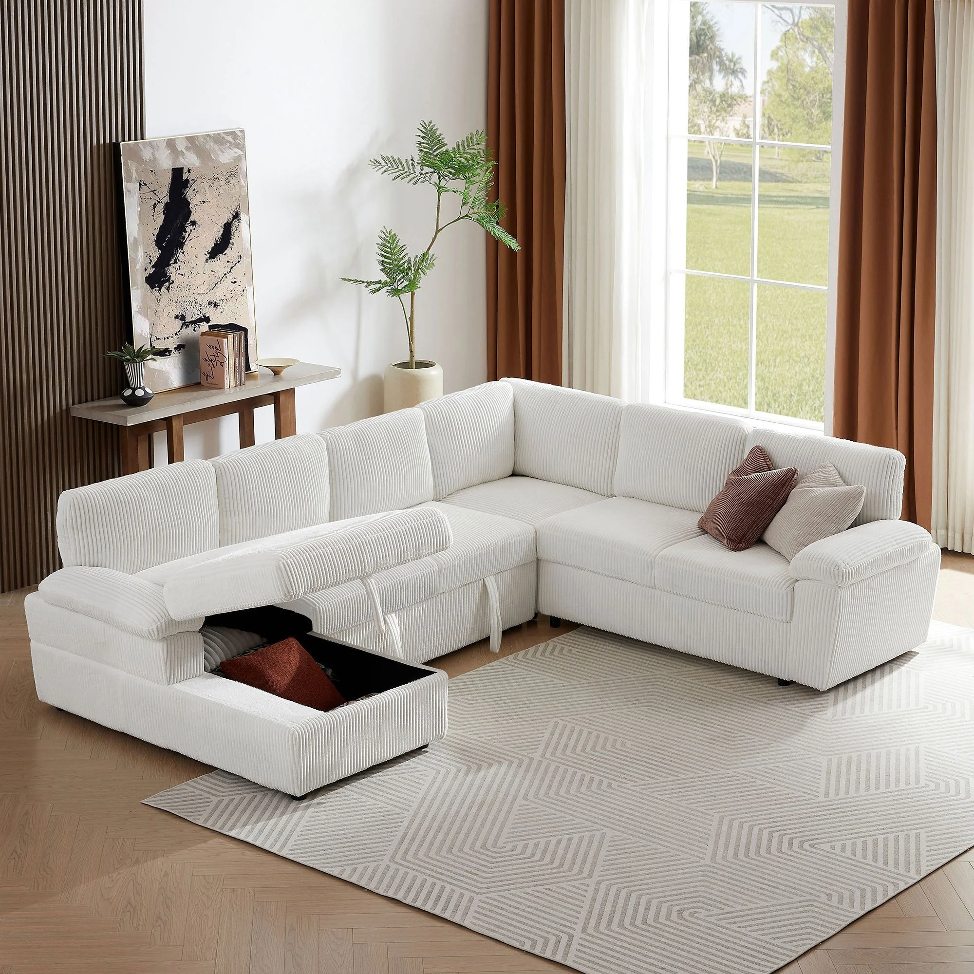 Oversized Modular Storage Sectional Sofa Couch - Image 9