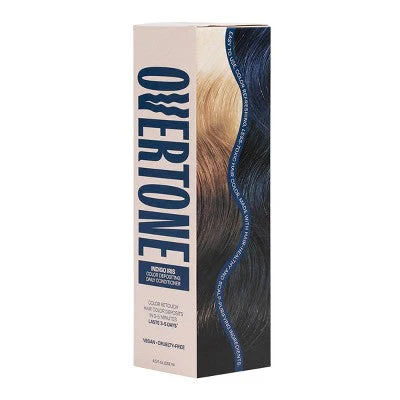 Overtone Indigo Iris Daily Conditioner - Semi-Permanent Blue Hair Color - Image 9