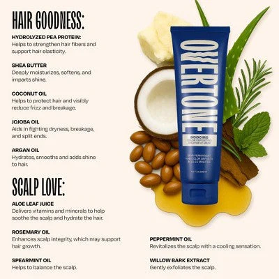 Overtone Indigo Iris Semi-Permanent Blue Hair Dye & Conditioner - Image 3