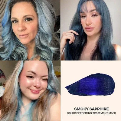 Overtone Smoky Sapphire Semi-Permanent Hair Dye & Conditioner - Image 5