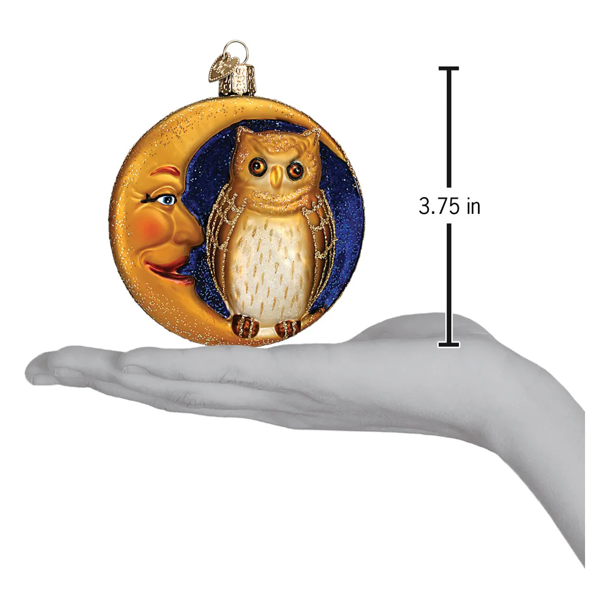 Owl In Moon Ornament - Image 6